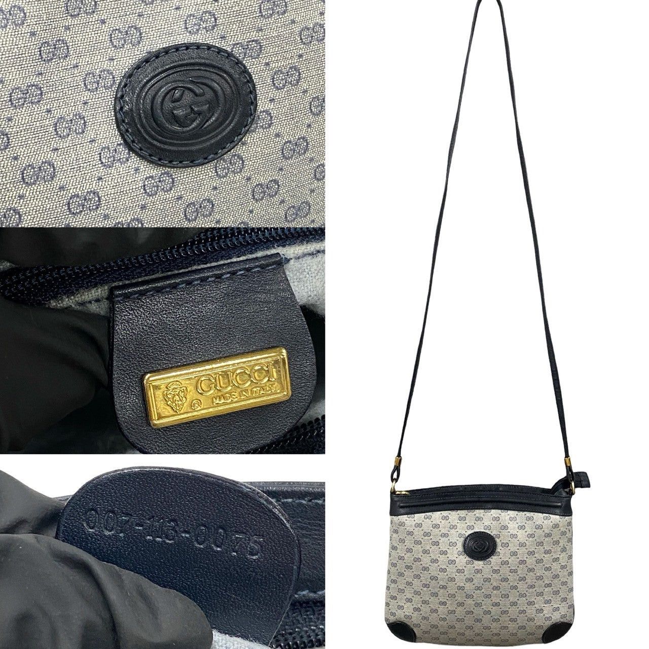 Gucci Gucci Shoulder Bag Blue Leather Size ONE SIZE - 3 Thumbnail