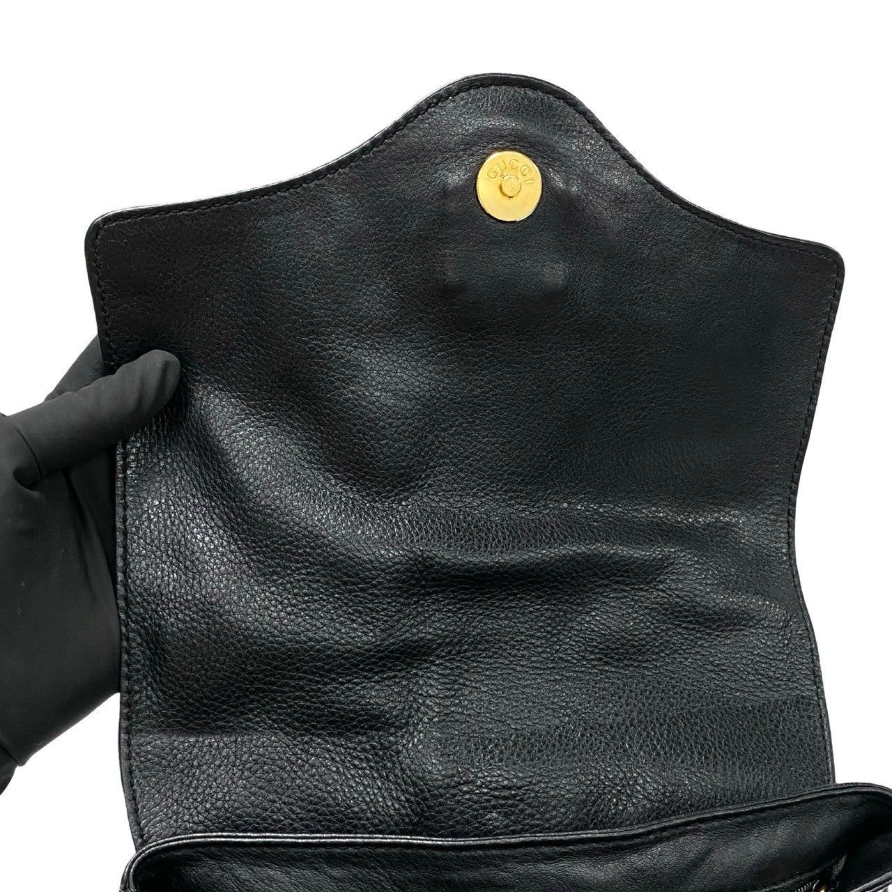 Gucci Gucci Shoulder Bag Black Leather Size ONE SIZE - 8 Thumbnail