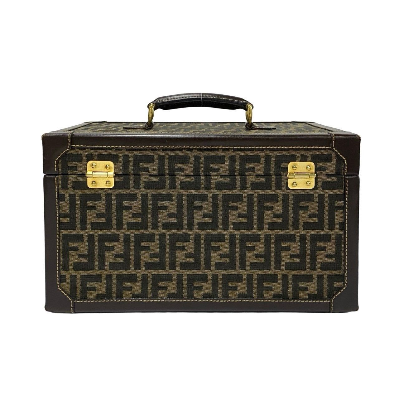 Fendi Fendi Handbag Brown Cotton Size ONE SIZE - 3 Thumbnail