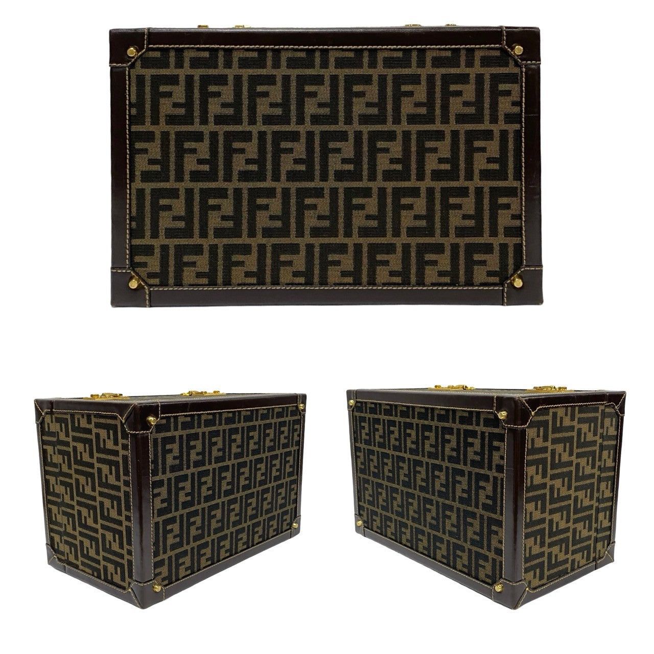 Fendi Fendi Handbag Brown Cotton Size ONE SIZE - 5 Thumbnail