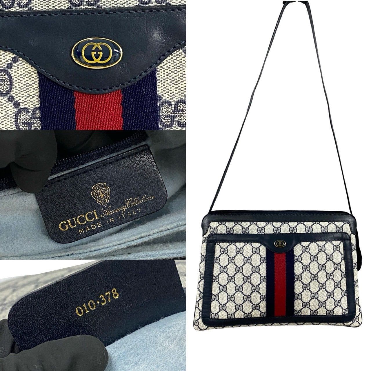 Gucci Gucci Shoulder Bag Blue Pvc Size ONE SIZE - 3 Thumbnail