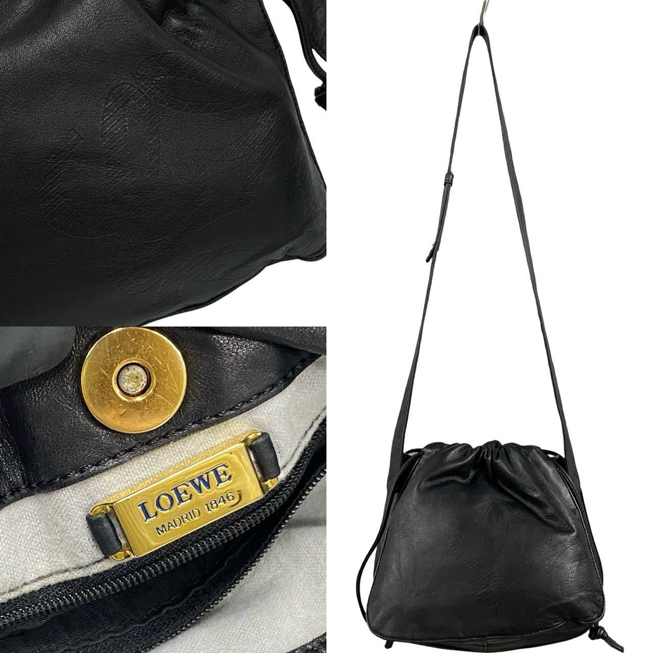 Loewe Loewe Shoulder Bag Black Leather Size ONE SIZE - 3 Thumbnail