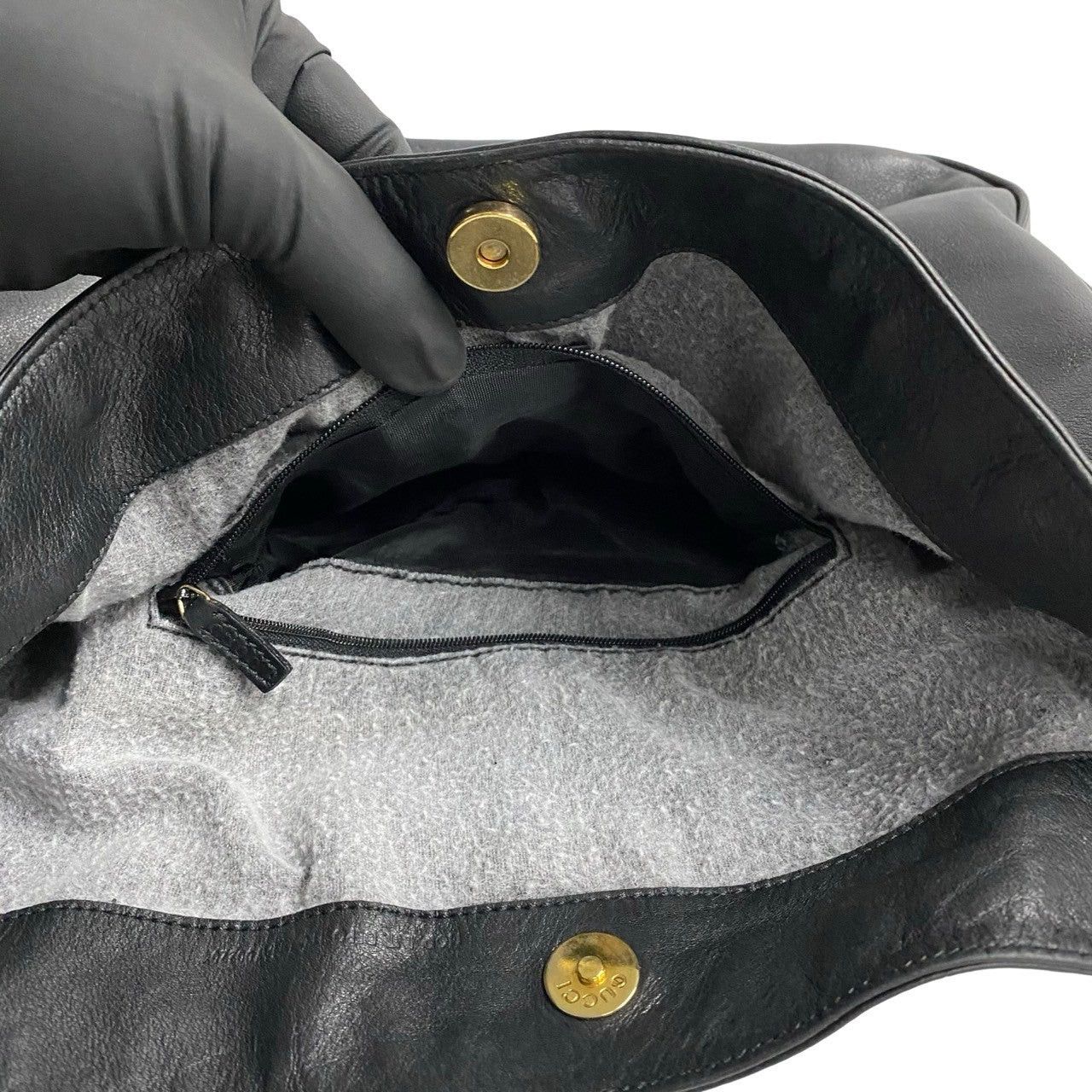 Gucci Gucci Shoulder Bag Black Leather Size ONE SIZE - 9 Thumbnail