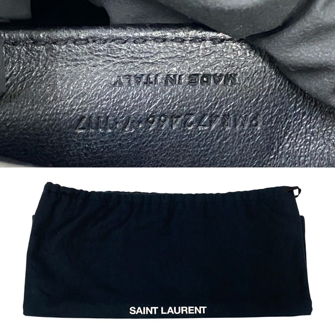 Yves Saint Laurent Yves Saint Laurent Shoulder Bag Grey Leather Size ONE SIZE - 9 Thumbnail