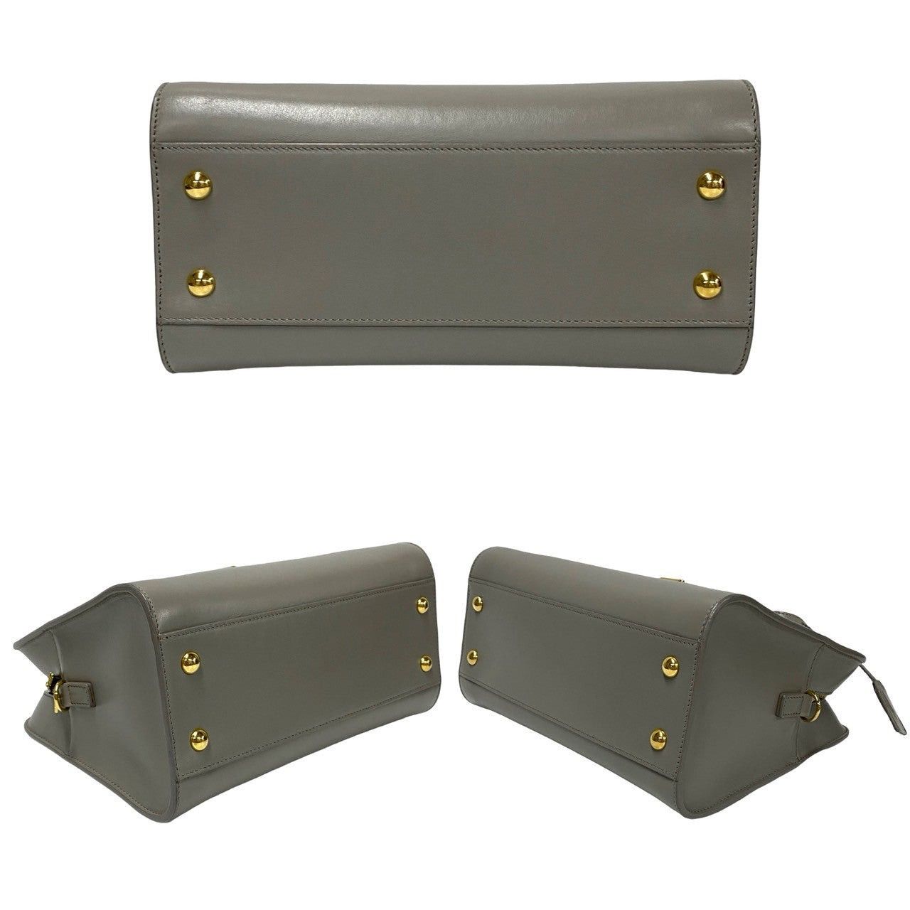 Yves Saint Laurent Yves Saint Laurent Shoulder Bag Grey Leather Size ONE SIZE - 6 Thumbnail
