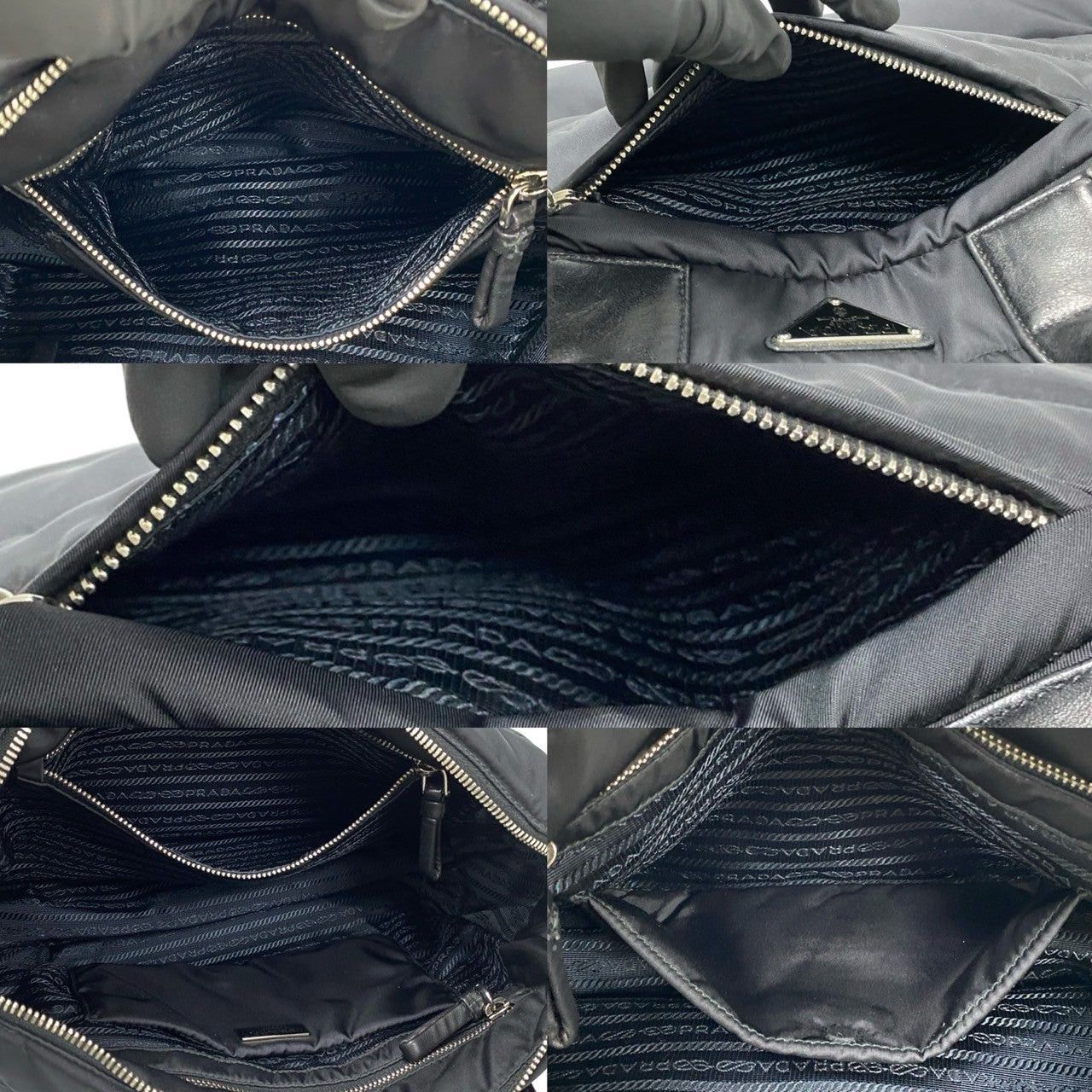 Prada Prada Shoulder Bag Black Synthetic Size ONE SIZE - 8 Thumbnail