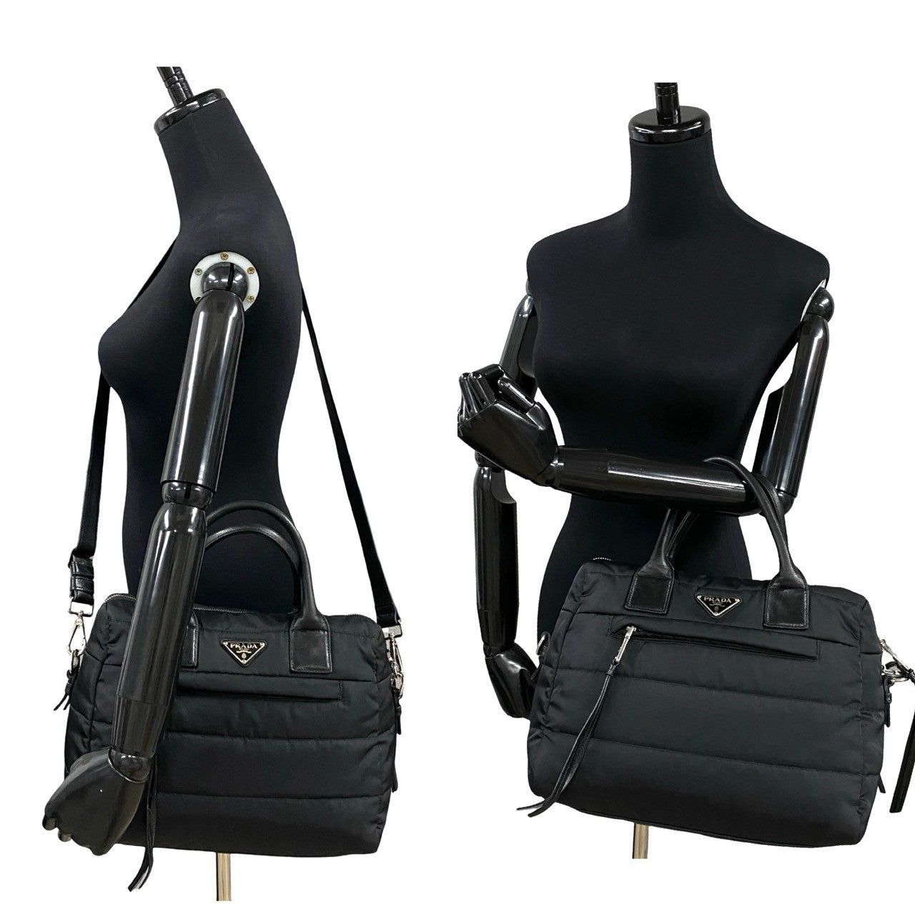 Prada Prada Shoulder Bag Black Synthetic Size ONE SIZE - 2 Thumbnail