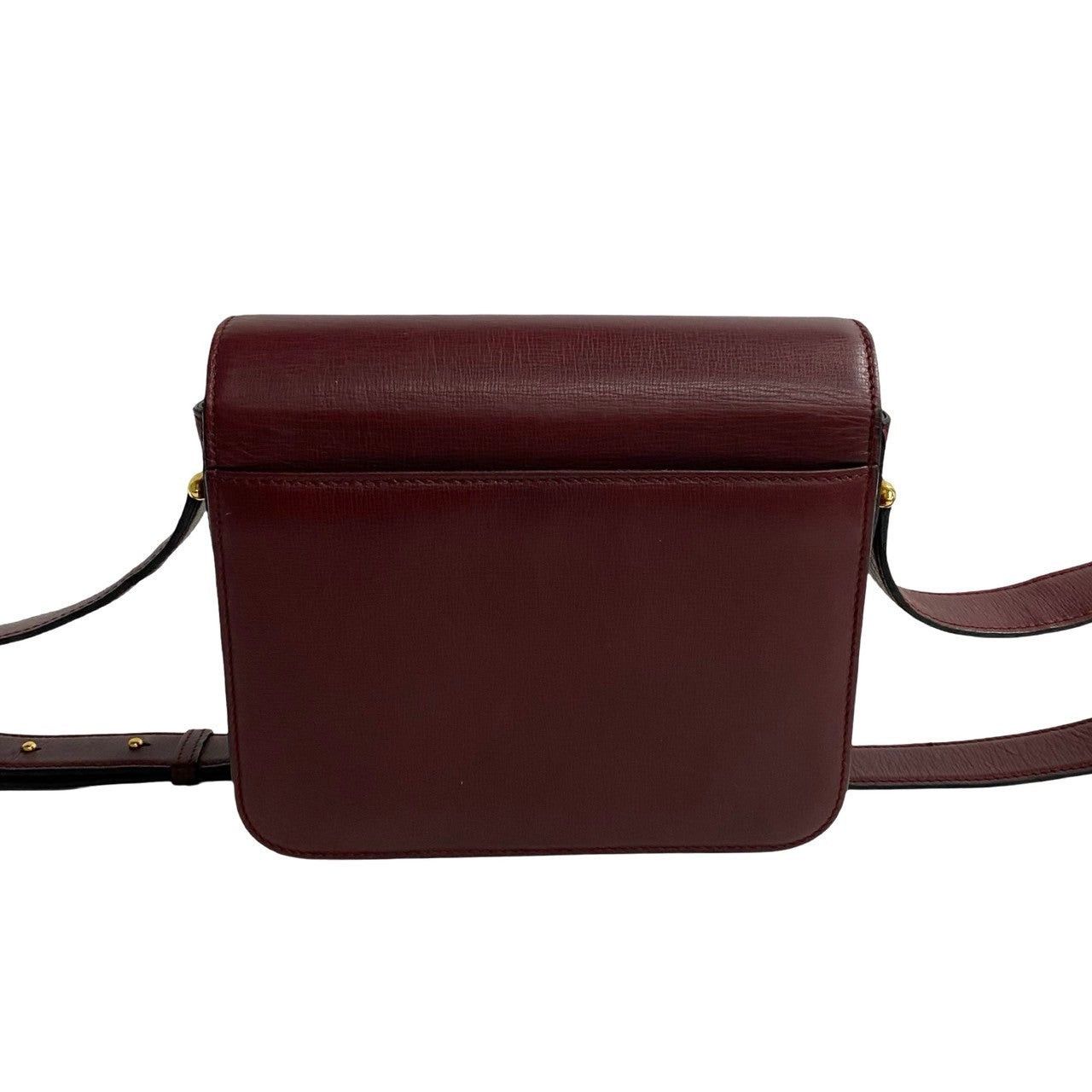 Cartier Cartier Shoulder Bag Red Leather Size ONE SIZE - 4 Thumbnail