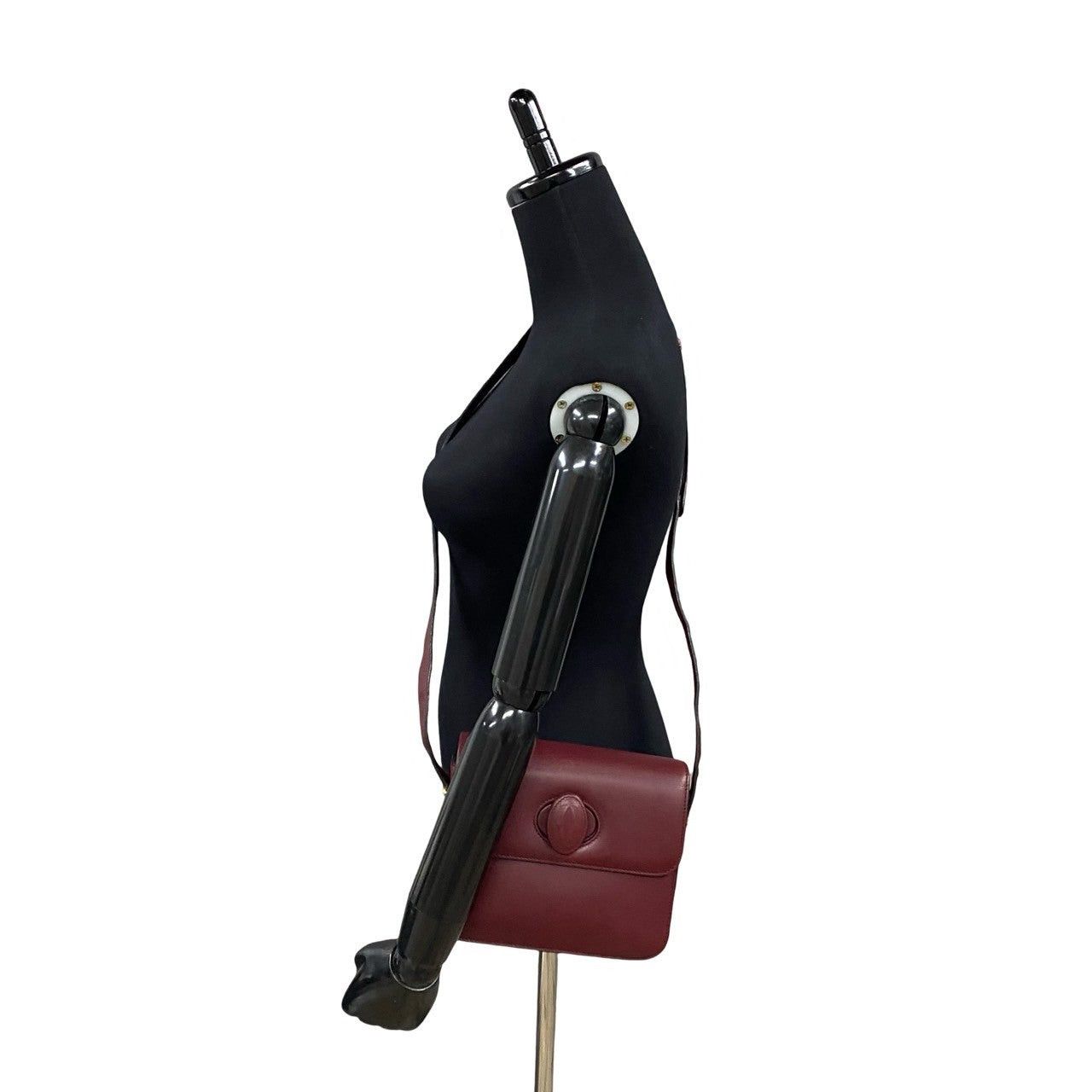 Cartier Cartier Shoulder Bag Red Leather Size ONE SIZE - 2 Thumbnail