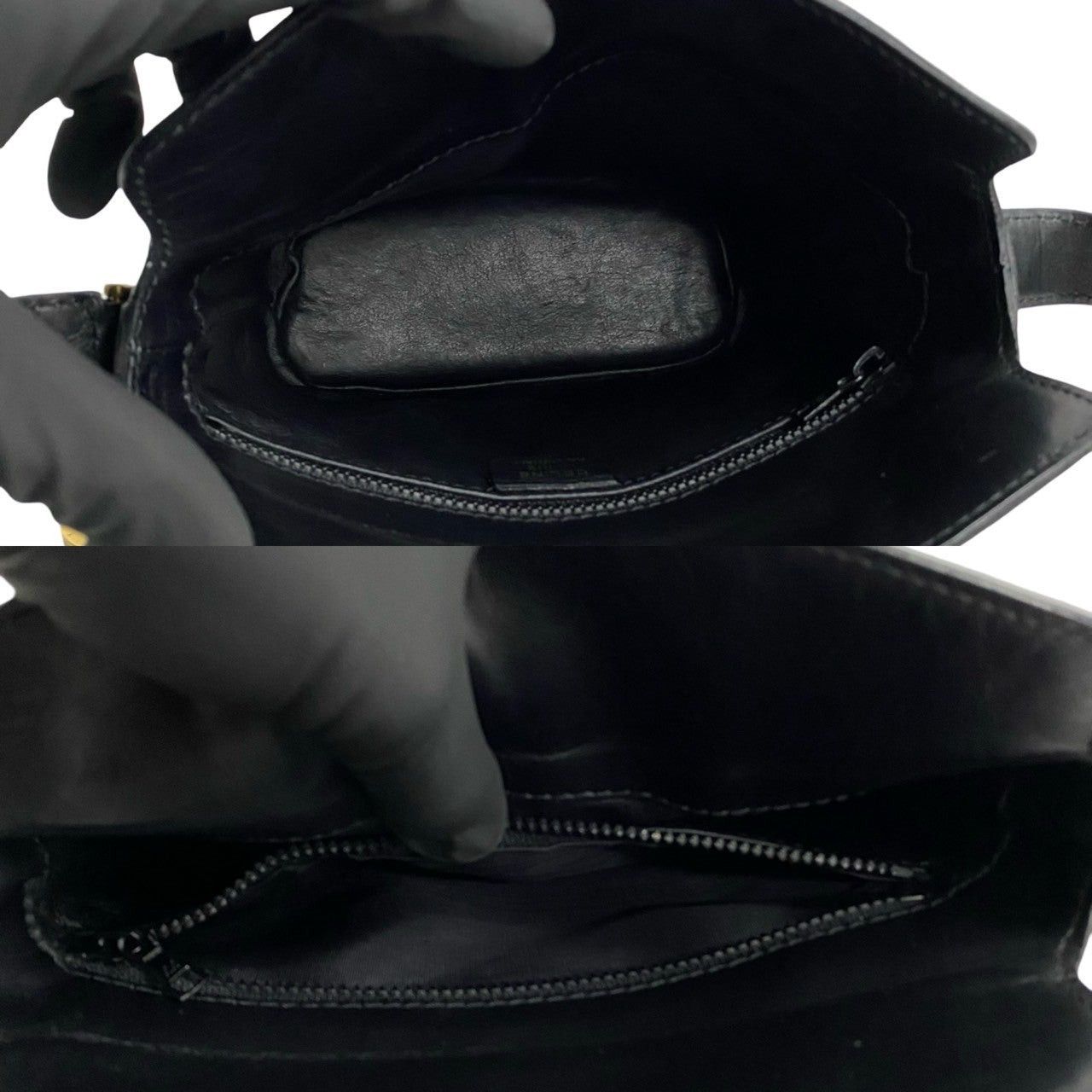 Celine Celine Shoulder Bag Black Leather Size ONE SIZE - 8 Thumbnail
