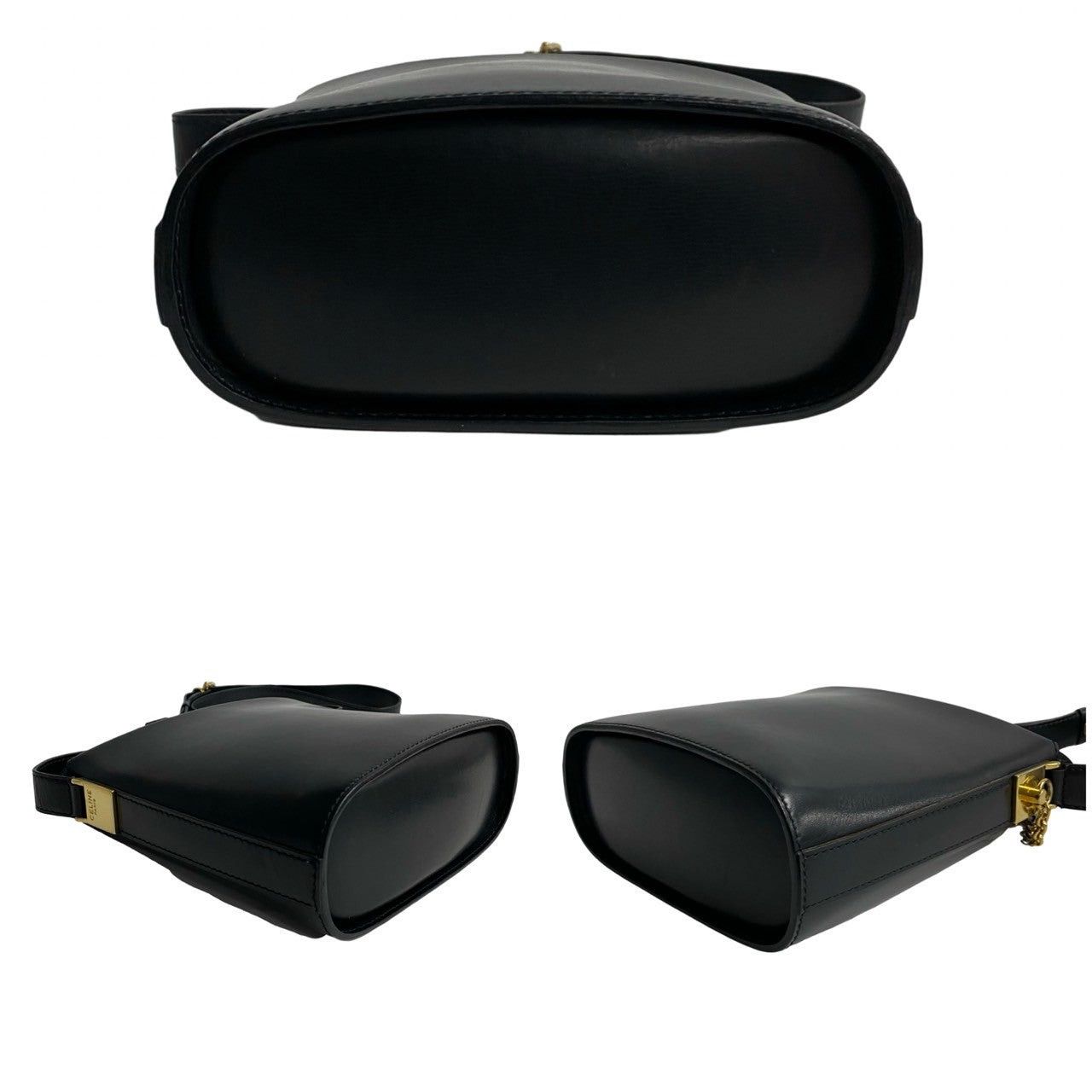 Celine Celine Shoulder Bag Black Leather Size ONE SIZE - 6 Thumbnail