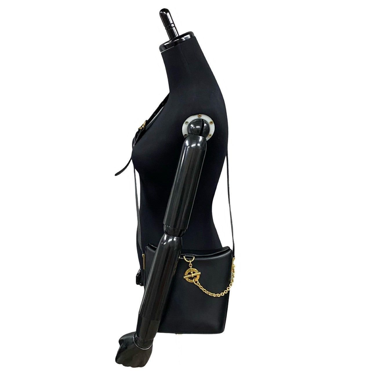 Celine Celine Shoulder Bag Black Leather Size ONE SIZE - 2 Thumbnail
