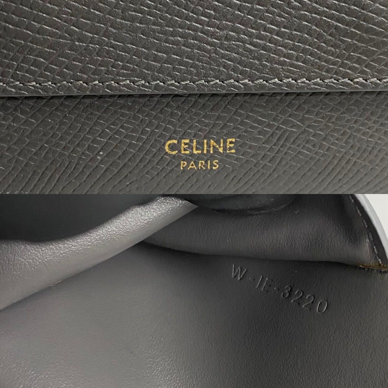 Celine Celine Wallets & Case Grey Leather Size ONE SIZE - 2 Thumbnail
