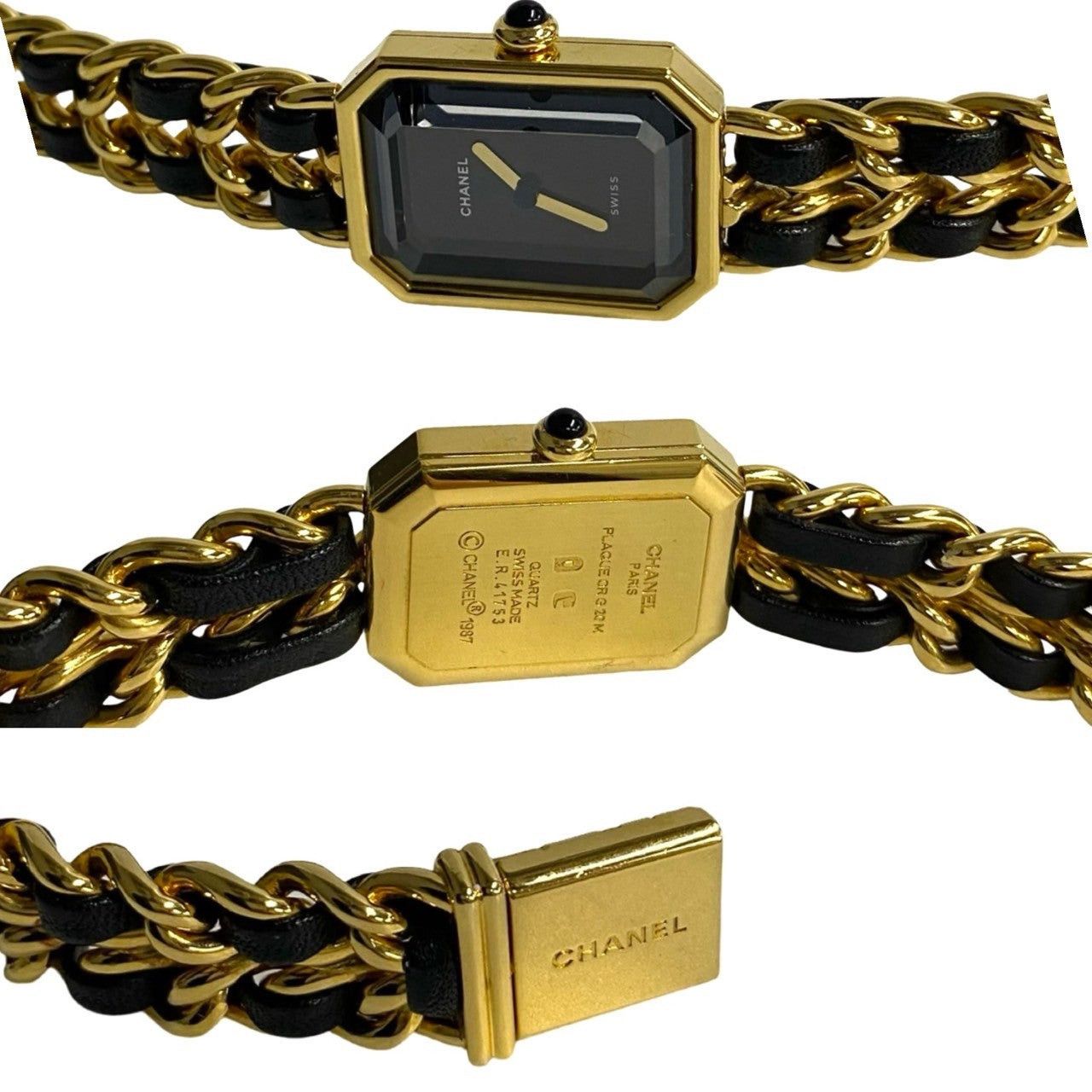 Chanel Chanel Watche Black Leather Size ONE SIZE - 3 Thumbnail