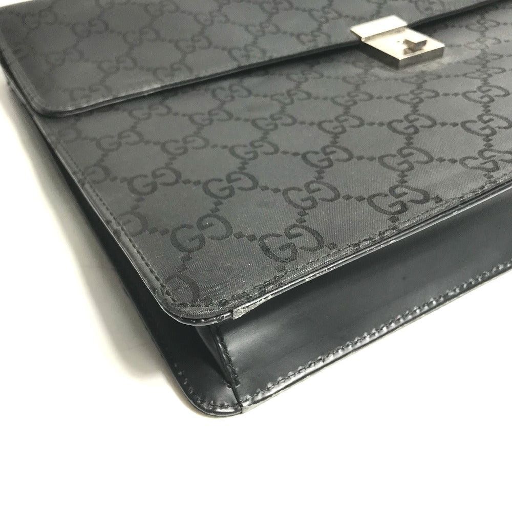 Gucci Gucci 002214 Briefcase Gg Handbag Business Bag Nylon/Leather Men Black Size ONE SIZE - 4 Thumbnail