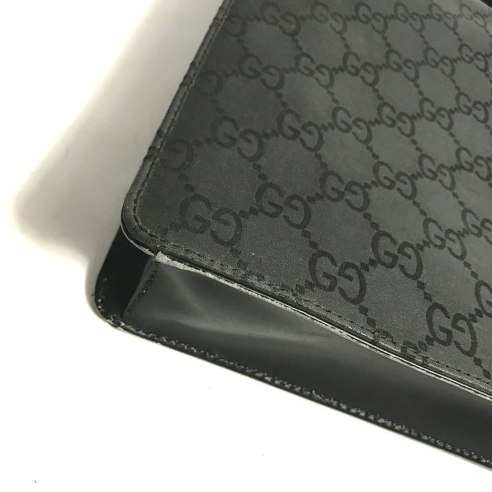 Gucci Gucci 002214 Briefcase Gg Handbag Business Bag Nylon/Leather Men Black Size ONE SIZE - 12 Thumbnail