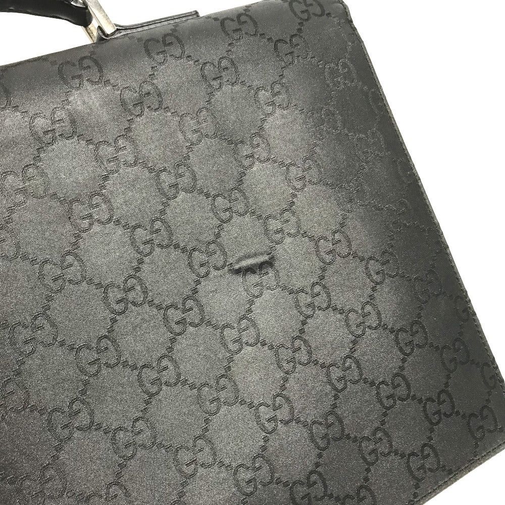 Gucci Gucci 002214 Briefcase Gg Handbag Business Bag Nylon/Leather Men Black Size ONE SIZE - 10 Thumbnail