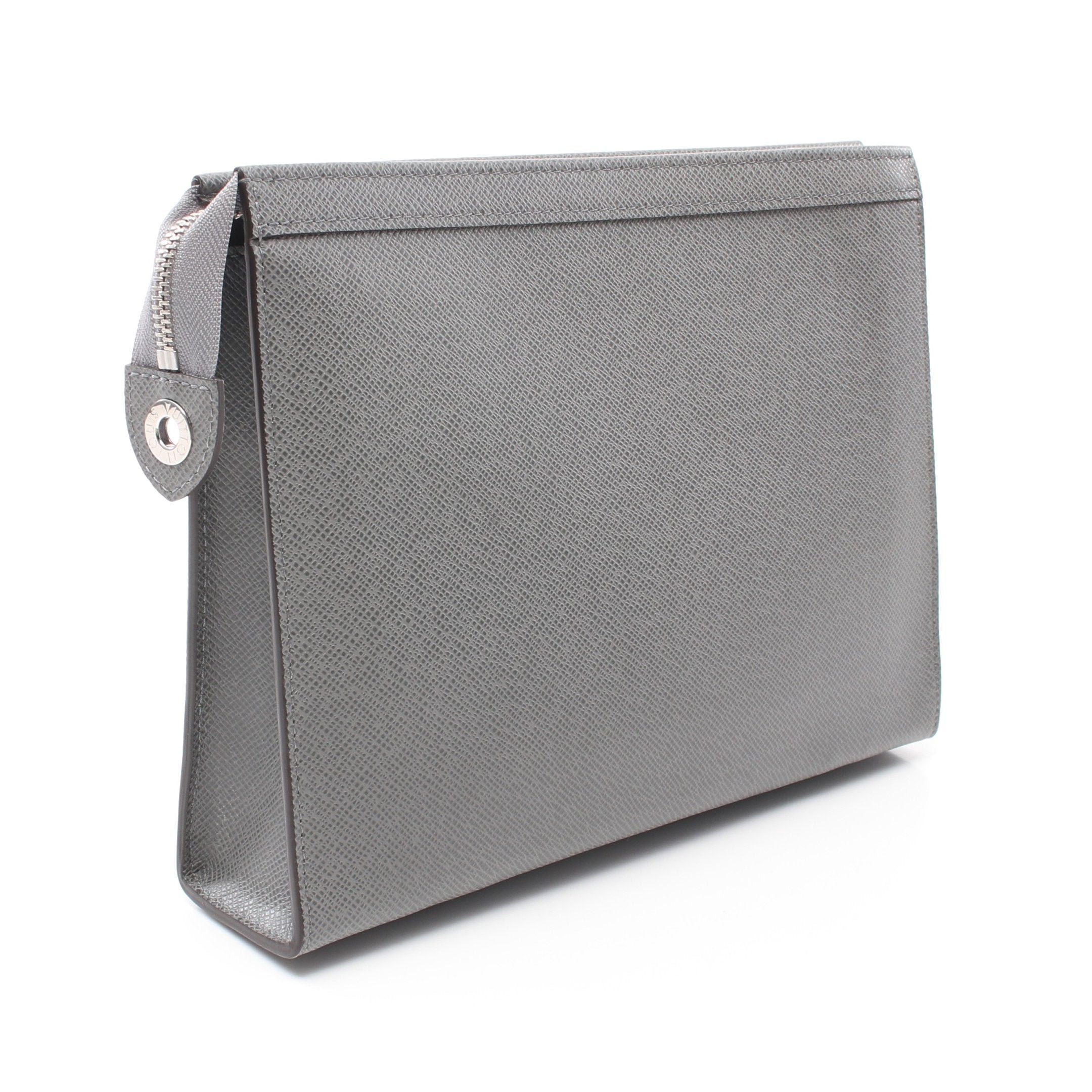 Louis Vuitton Louis Vuitton Voyage Taiga Clutch Bag Leather Gray Multicolor Size ONE SIZE - 2 Thumbnail
