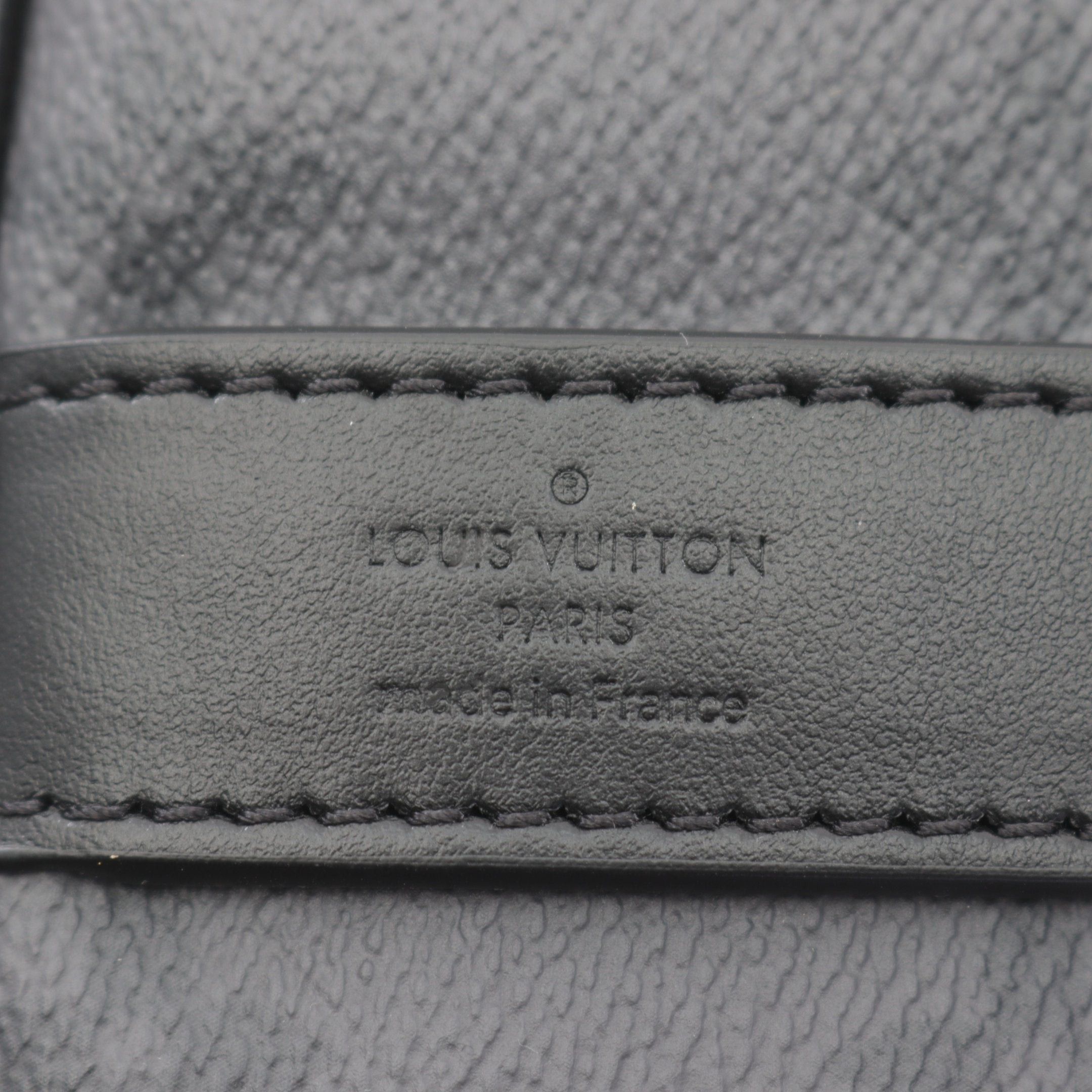 Louis Vuitton Louis Vuitton Keepall 25 Monogram Eclipse Handbag Leather Black Gray Size ONE SIZE - 4 Thumbnail