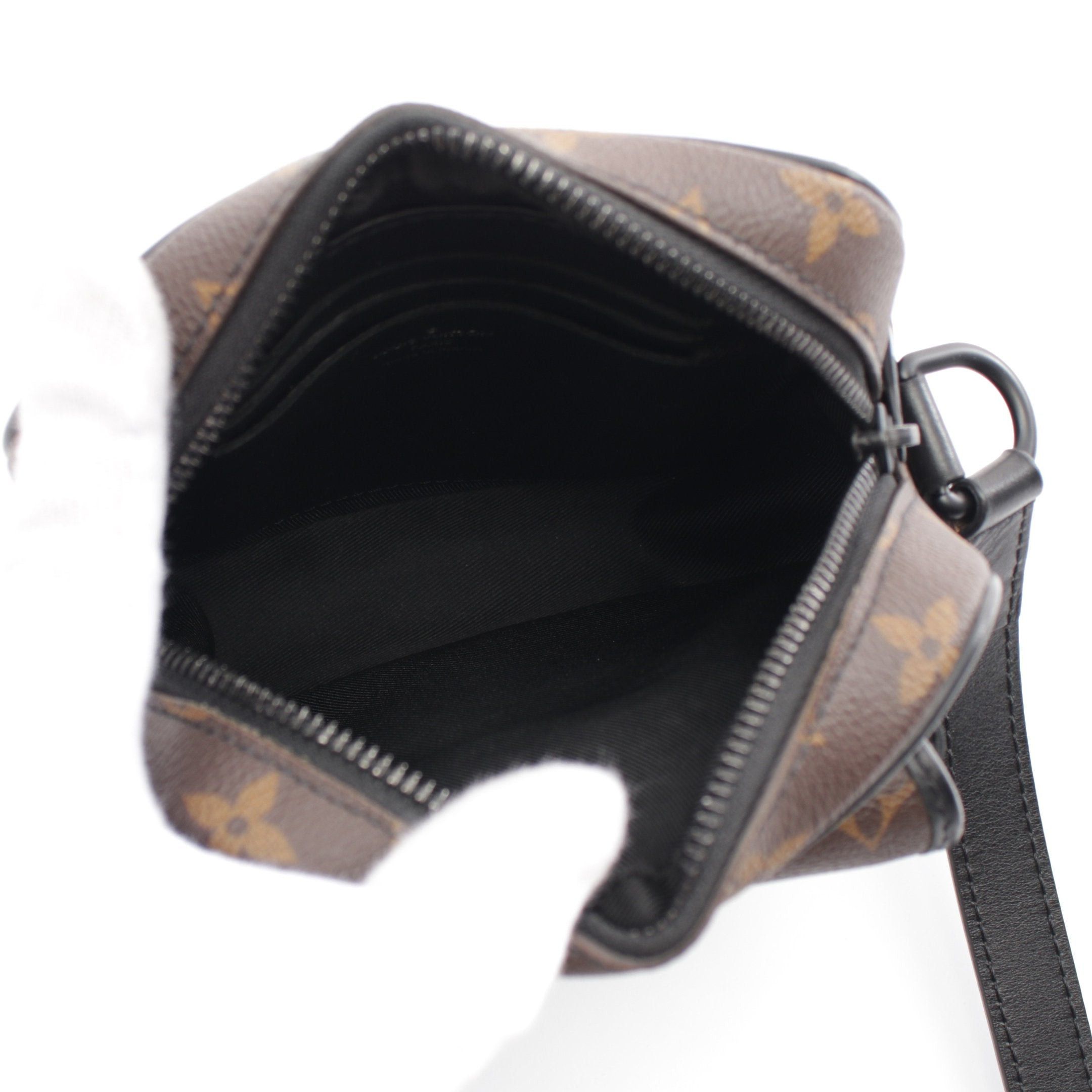 Louis Vuitton Louis Vuitton Christopher Wearable Wallet Monogram Macassar Shoulder Bag Leather Brown Black Size ONE SIZE - 3 Thumbnail