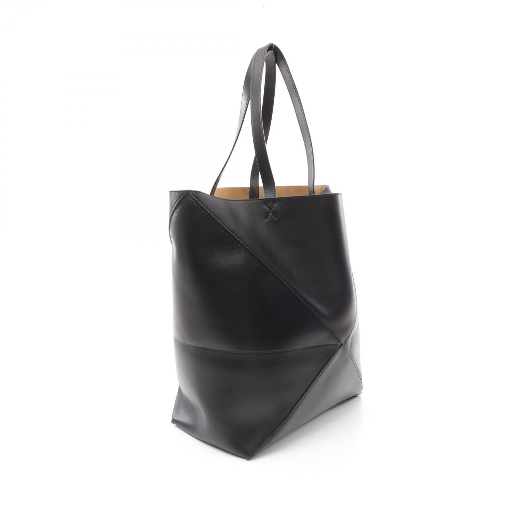 Loewe Loewe Puzzle Fold Xl Handbag Tote Bag Leather Black Size ONE SIZE - 2 Thumbnail