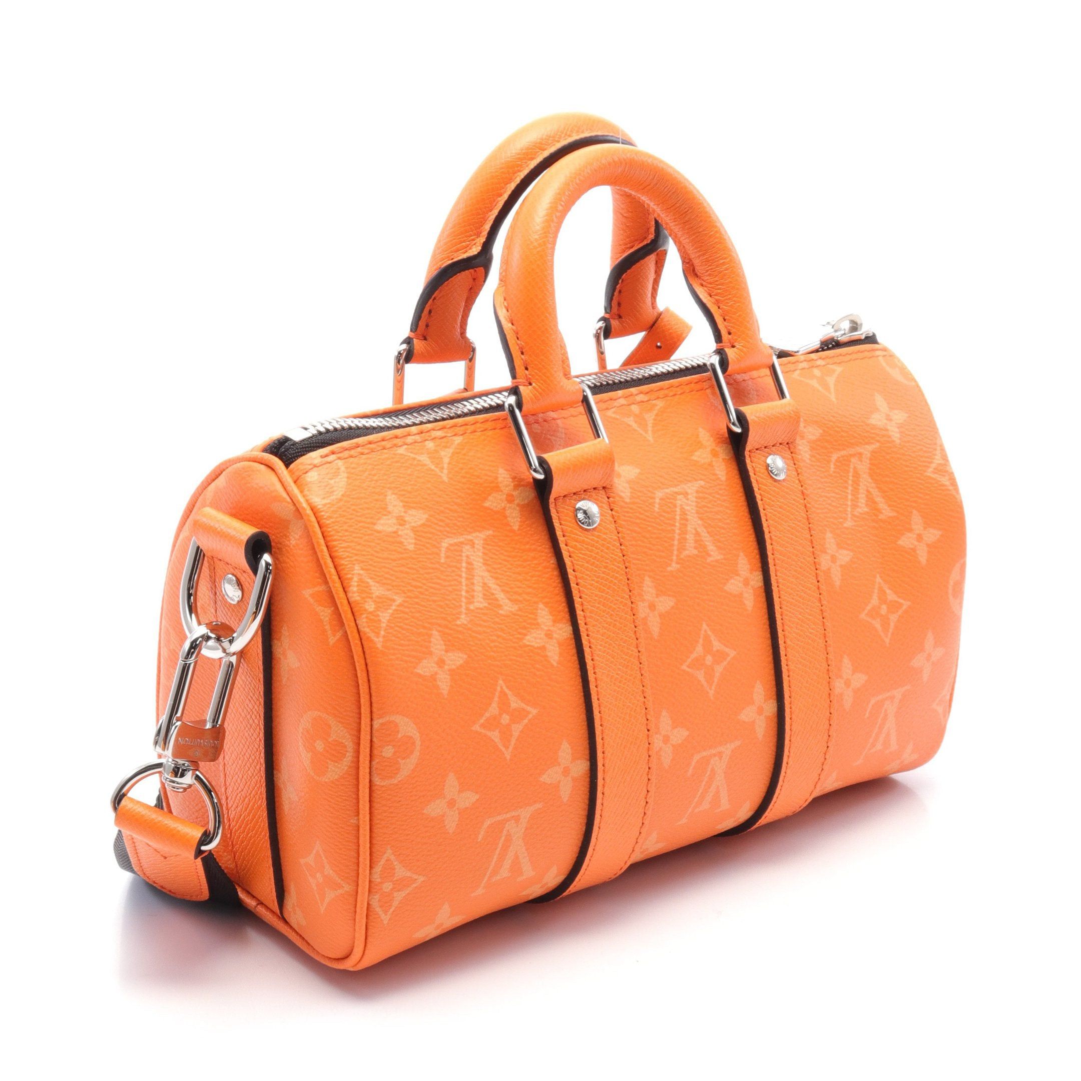 Louis Vuitton Louis Vuitton Keepall 25 Taigarama Handbag Orange Size ONE SIZE - 2 Thumbnail