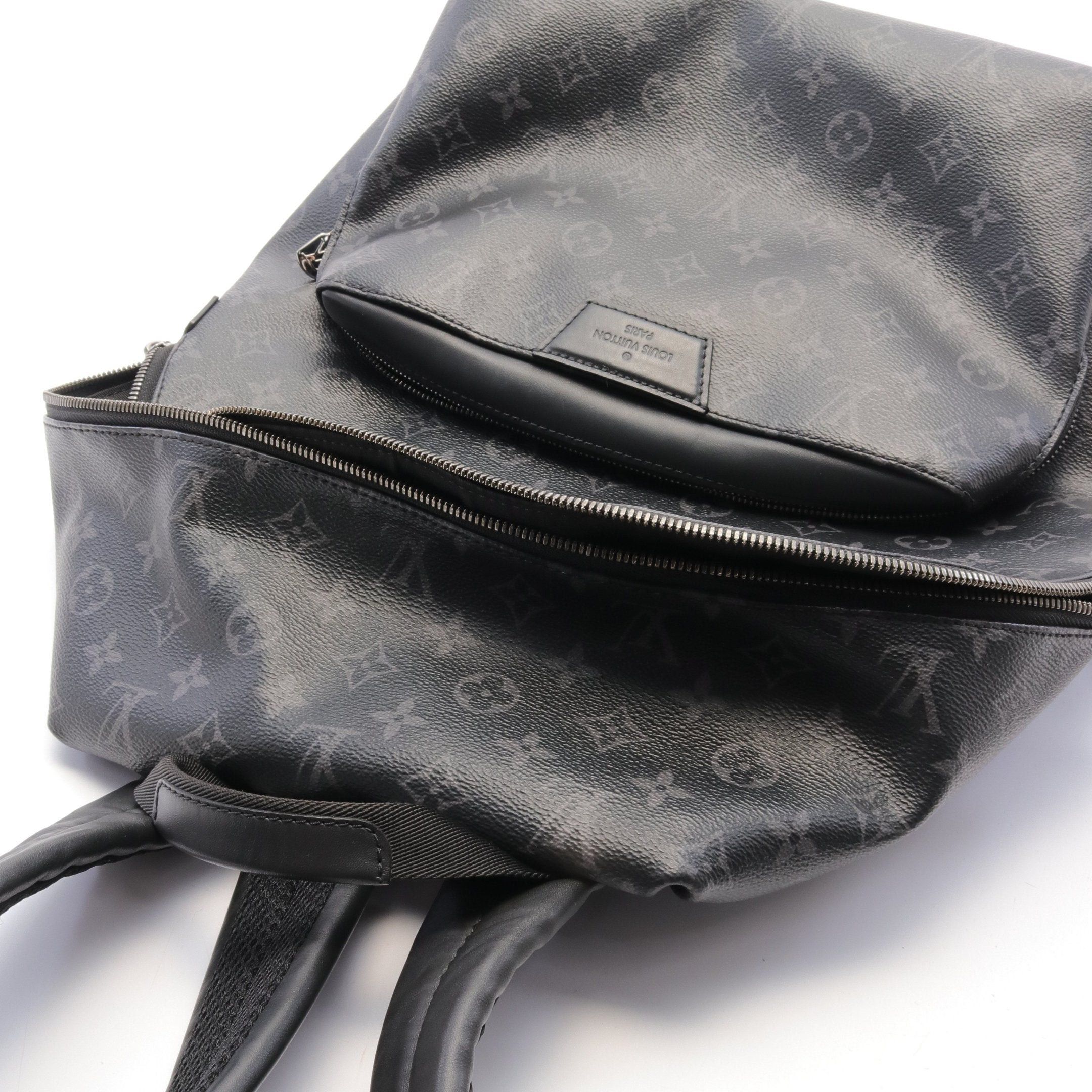 Louis Vuitton Louis Vuitton Apollo Monogram Eclipse Backpack Rucksack Leather Black Size ONE SIZE - 8 Thumbnail