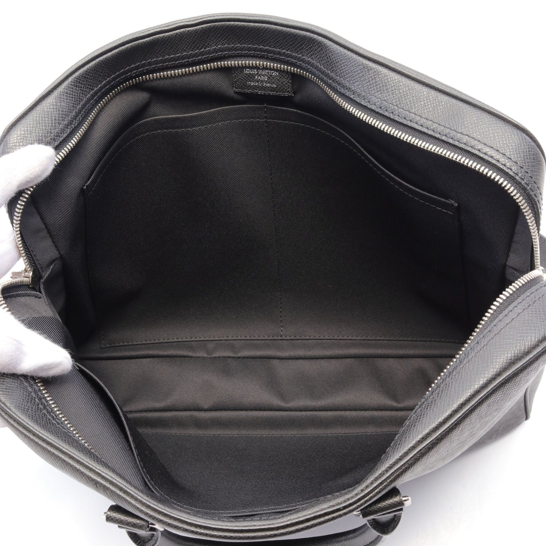 Louis Vuitton Louis Vuitton Pdv Porte Document Voyage Taiga Noir Business Bag Briefcase Leather Black Size ONE SIZE - 3 Thumbnail