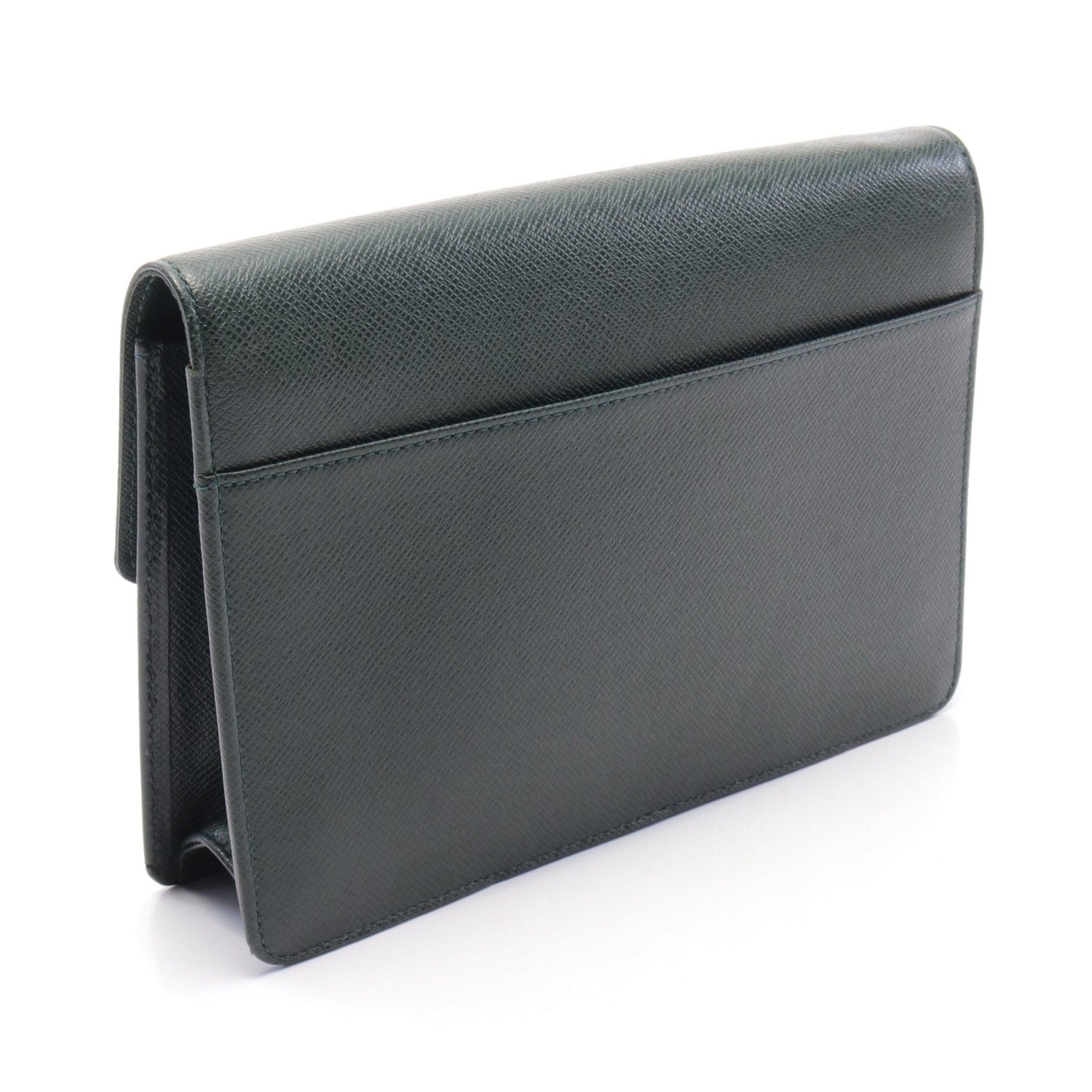 Louis Vuitton Louis Vuitton Celenga Taiga Epithea Clutch Bag Second Leather Green Size ONE SIZE - 2 Thumbnail