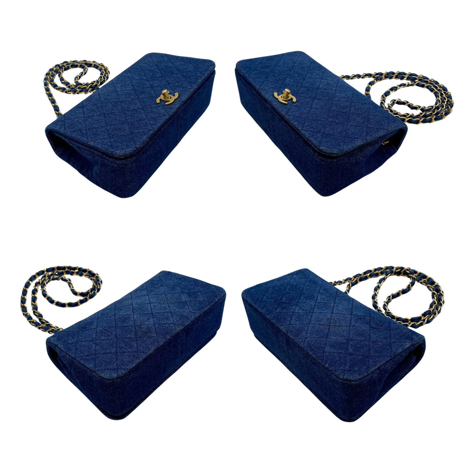 Chanel Chanel Matelasse Denim Full Flap Chain Shoulder Bag Size ONE SIZE - 7 Thumbnail
