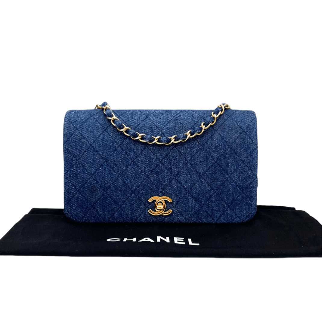 Chanel Chanel Matelasse Denim Full Flap Chain Shoulder Bag Size ONE SIZE - 5 Thumbnail