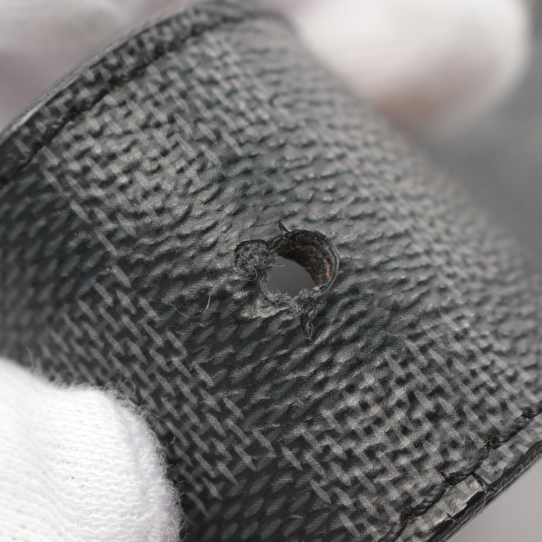 Louis Vuitton Louis Vuitton Ceinture Lv Initial Damier Graphite Belt Black Size ONE SIZE - 6 Thumbnail