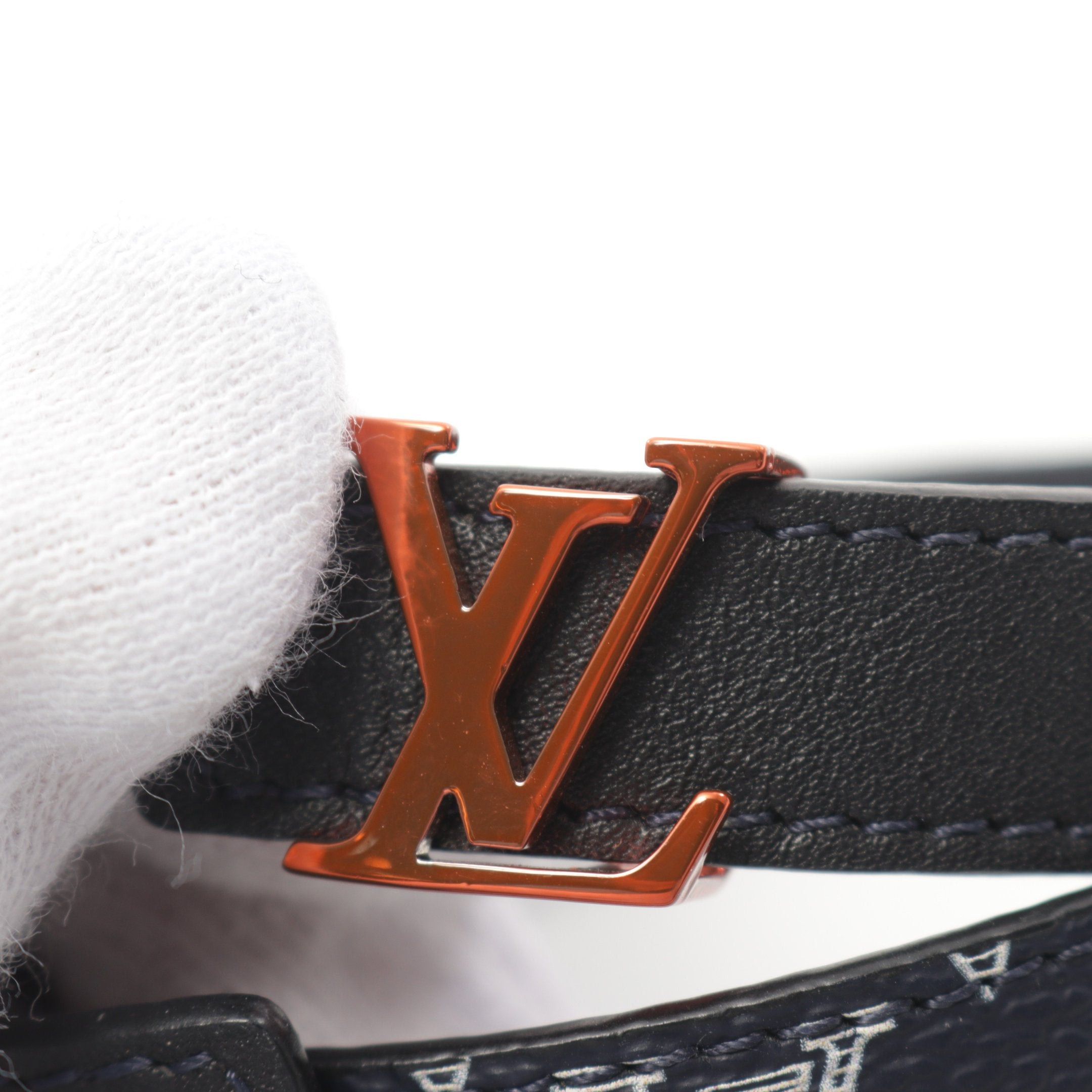 Louis Vuitton Louis Vuitton Monogram Ink Bracelet Leather Navy Black Size ONE SIZE - 7 Thumbnail