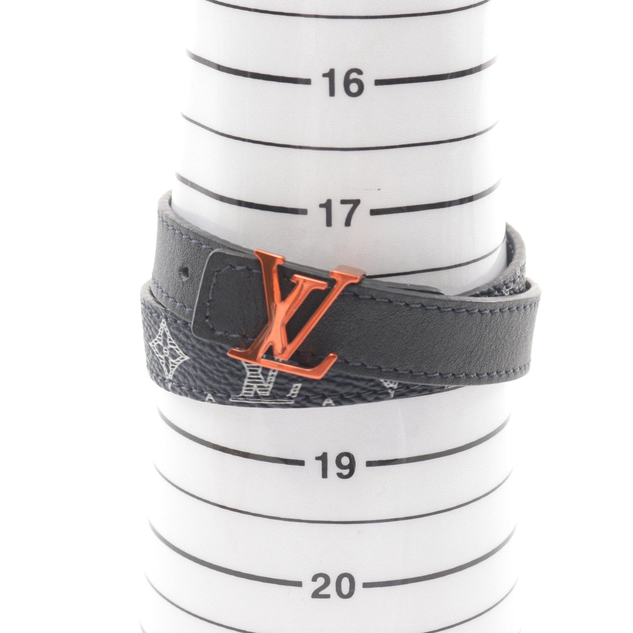Louis Vuitton Louis Vuitton Monogram Ink Bracelet Leather Navy Black Size ONE SIZE - 6 Thumbnail
