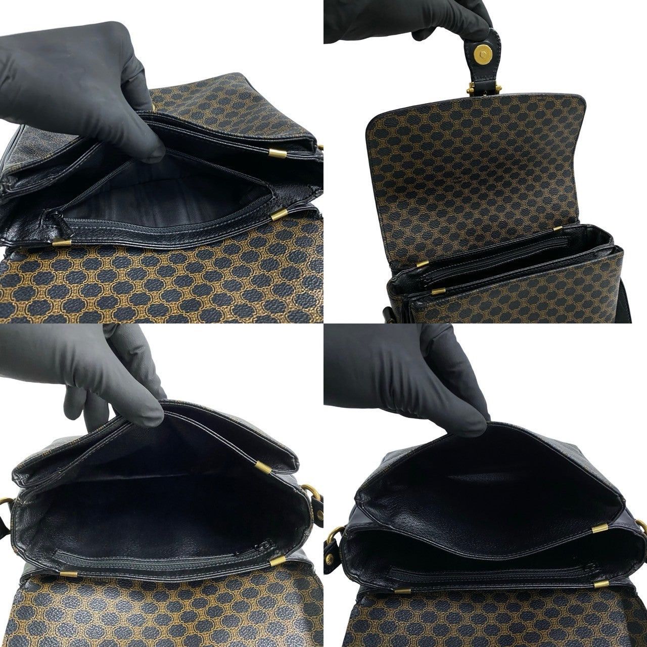 Celine Celine Shoulder Bag Black Leather Size ONE SIZE - 8 Thumbnail