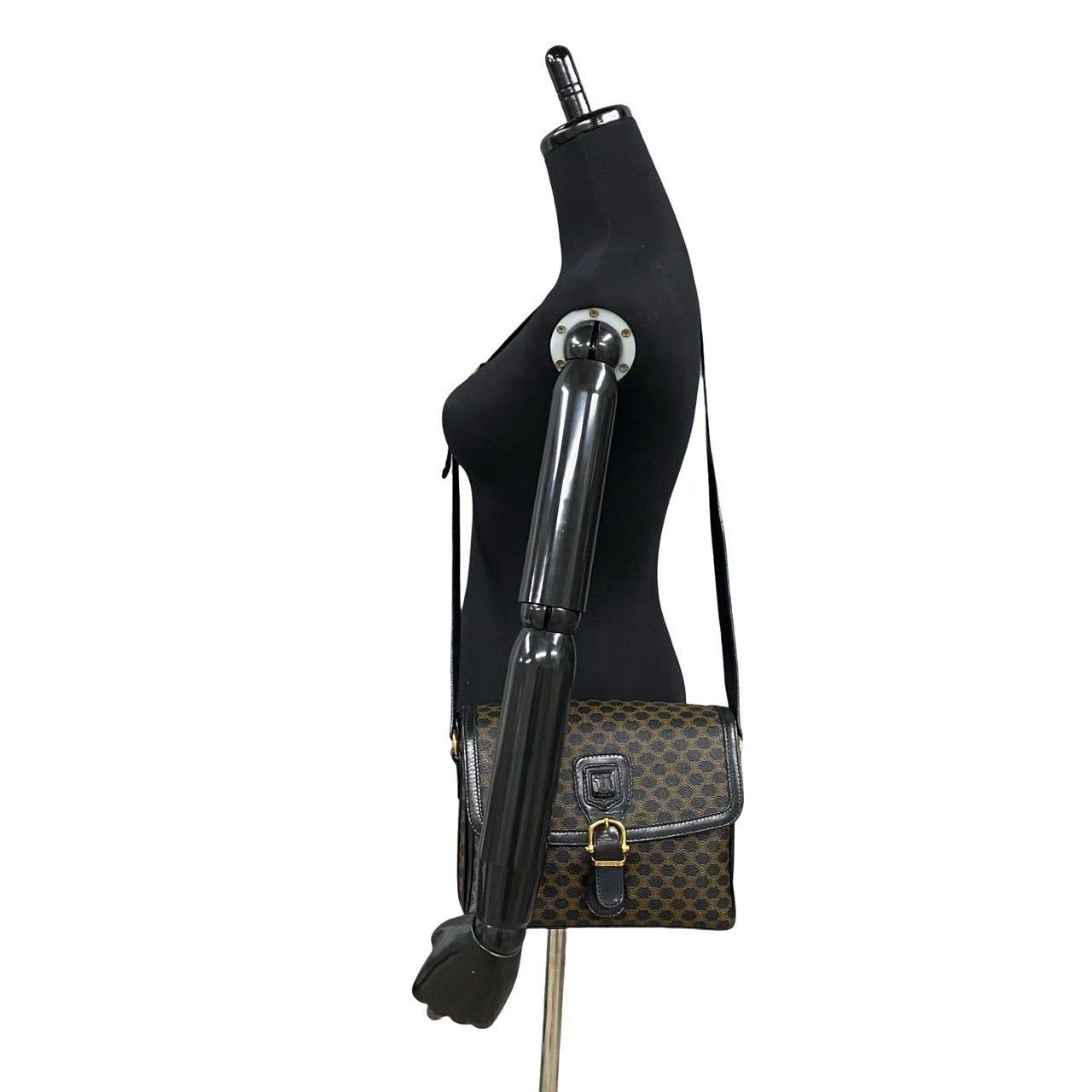 Celine Celine Shoulder Bag Black Leather Size ONE SIZE - 2 Thumbnail