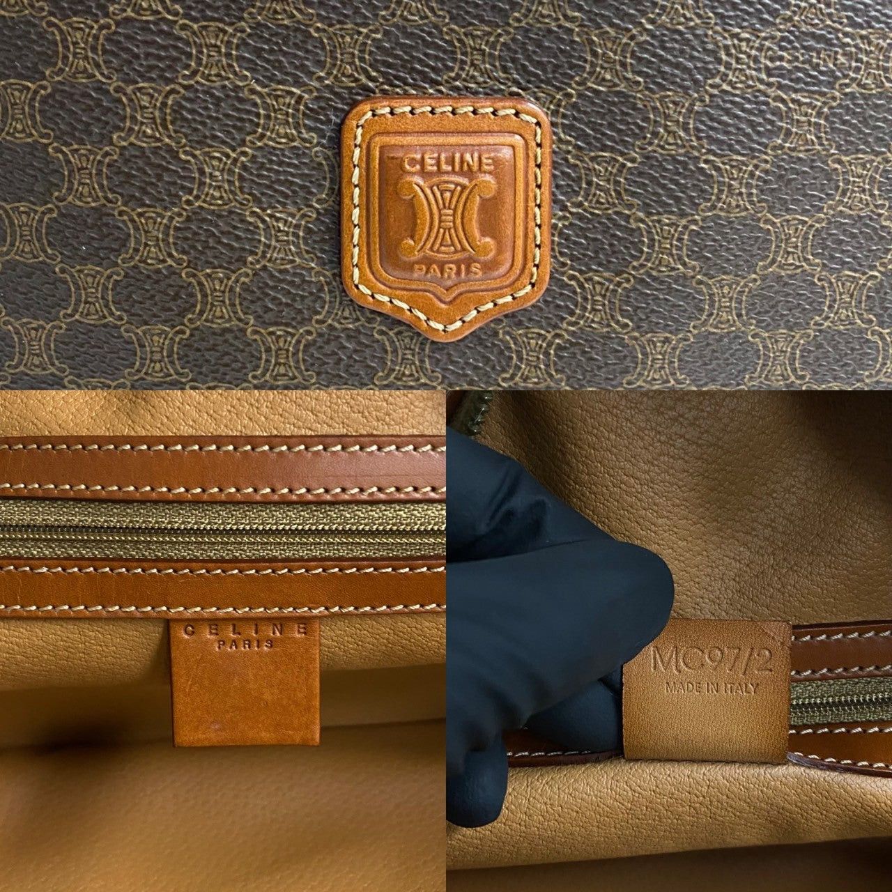 Celine Celine Handbag Brown Leather Size ONE SIZE - 3 Thumbnail