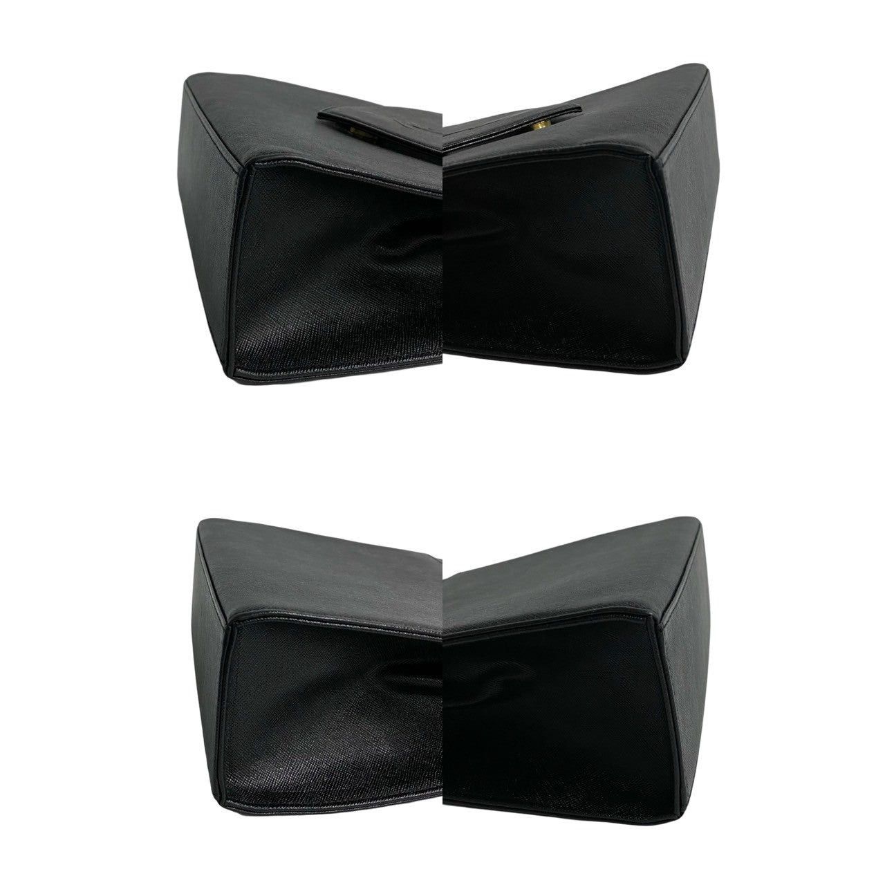 Yves Saint Laurent Yves Saint Laurent Handbag Black Leather Size ONE SIZE - 7 Thumbnail
