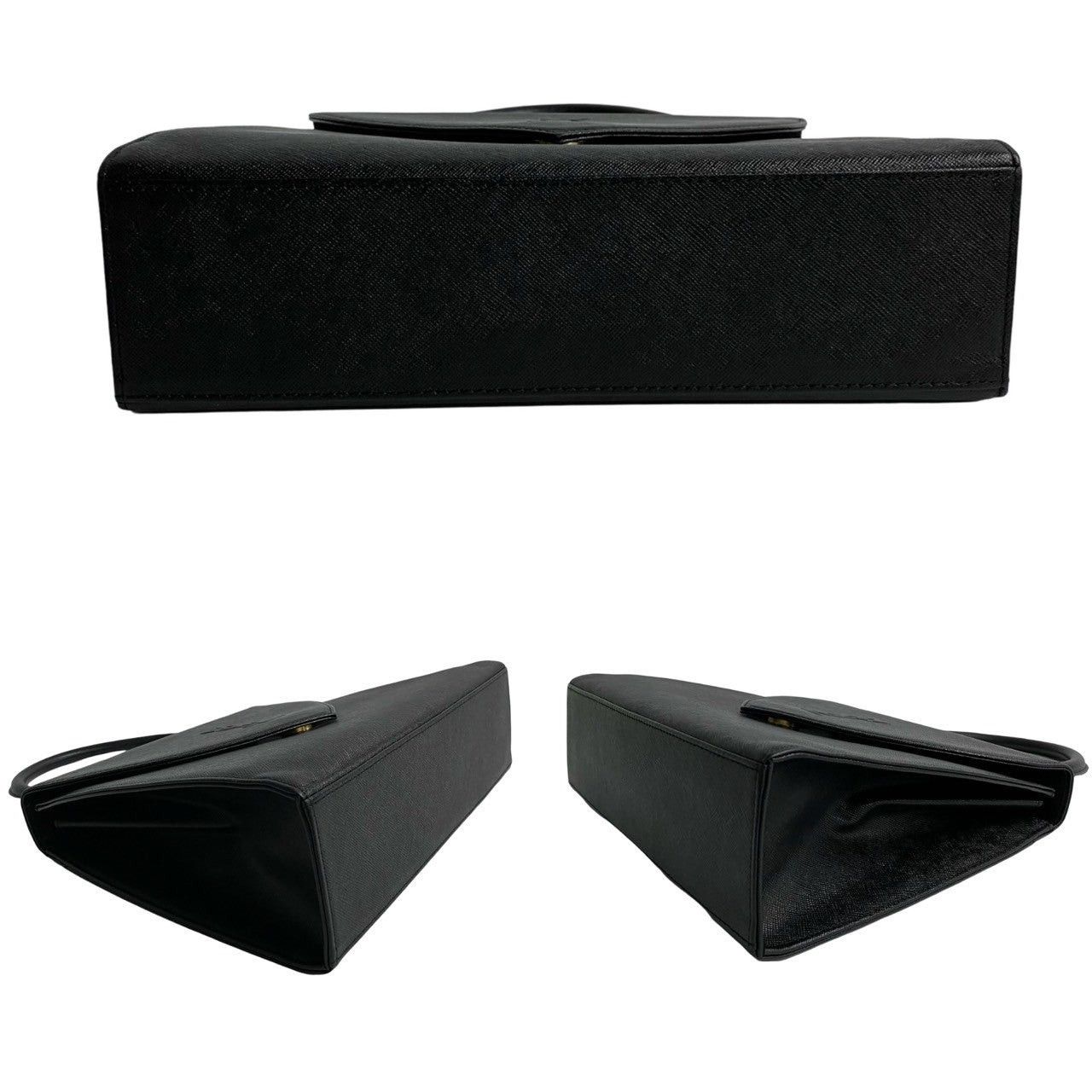 Yves Saint Laurent Yves Saint Laurent Handbag Black Leather Size ONE SIZE - 6 Thumbnail