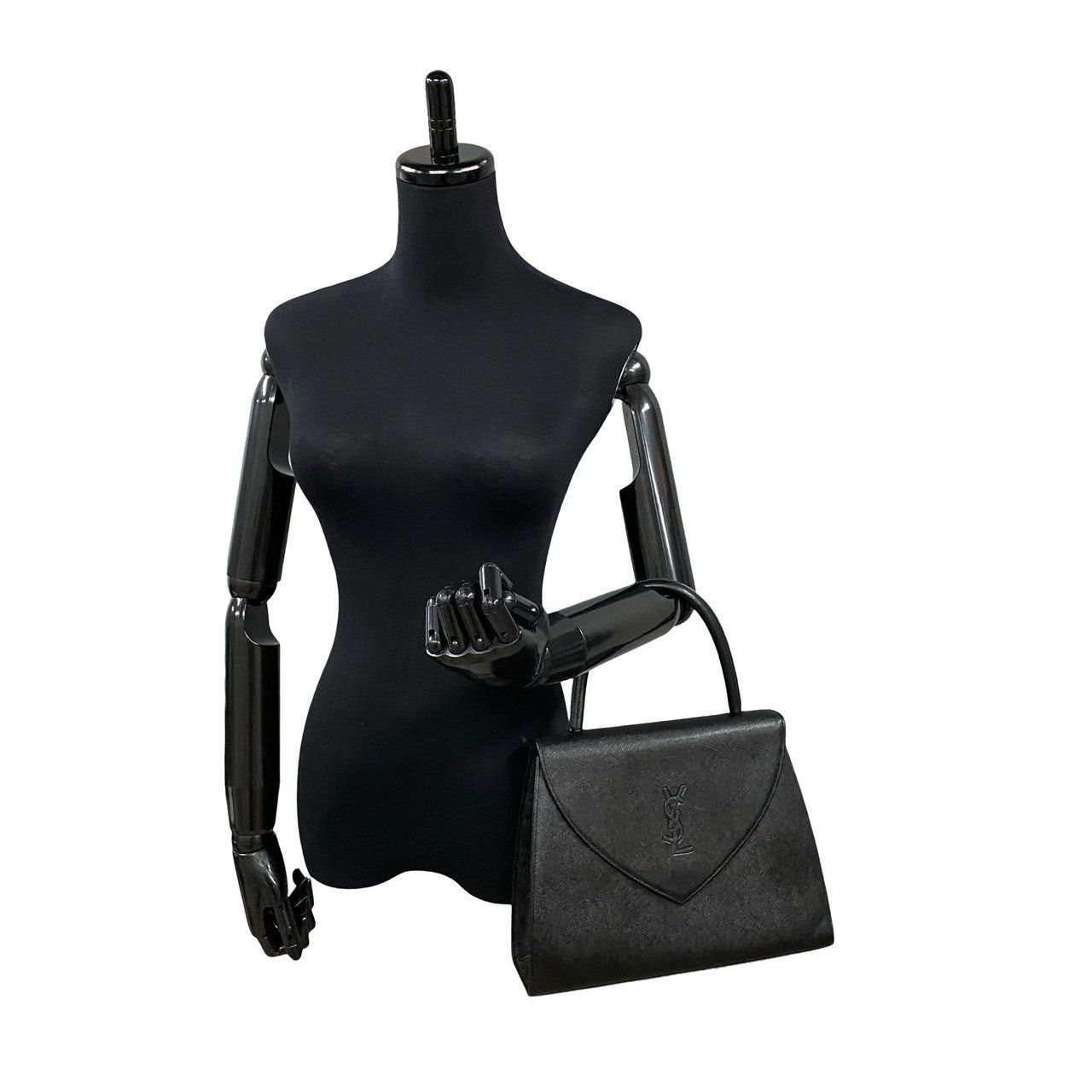 Yves Saint Laurent Yves Saint Laurent Handbag Black Leather Size ONE SIZE - 2 Thumbnail