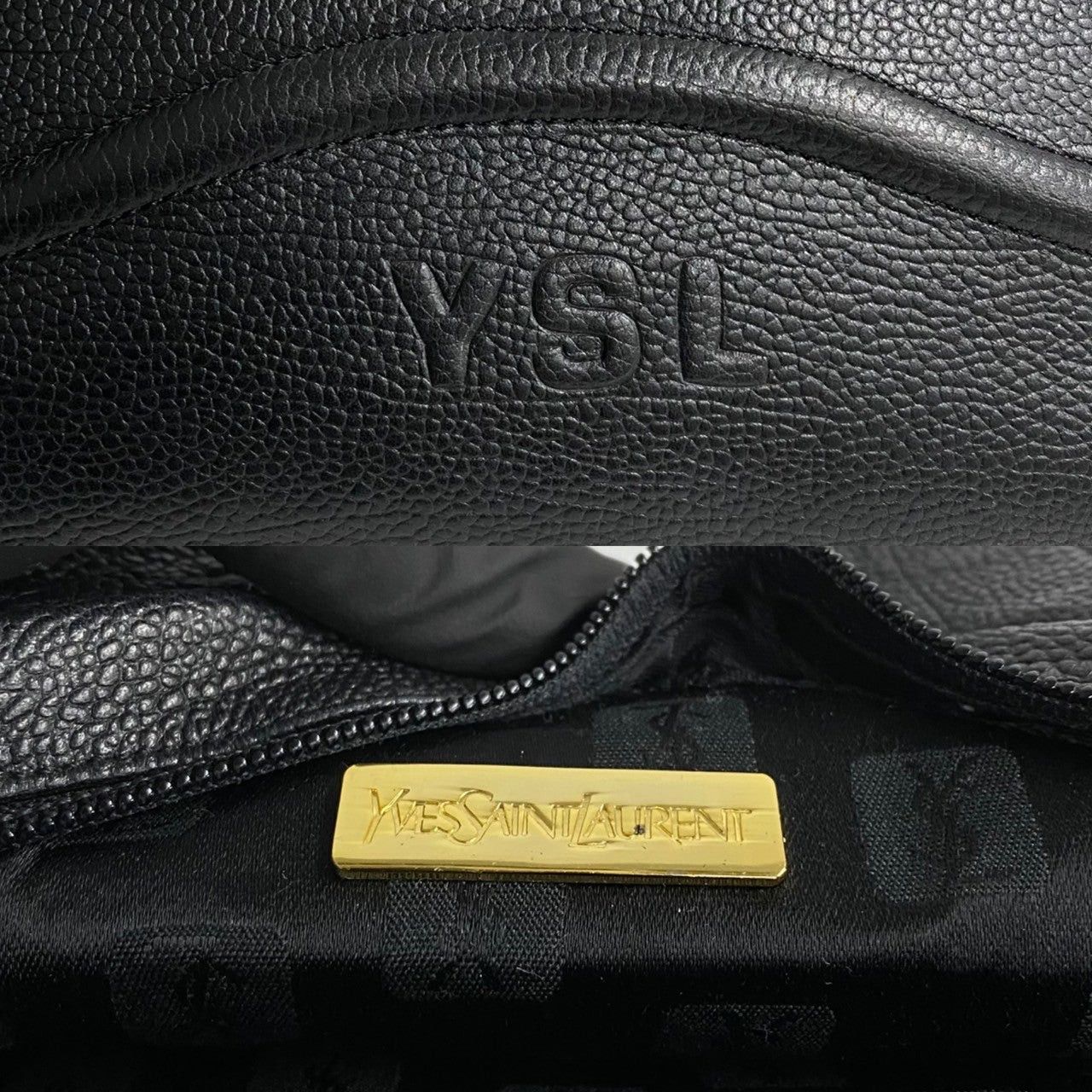 Yves Saint Laurent Yves Saint Laurent Handbag Black Leather Size ONE SIZE - 3 Thumbnail