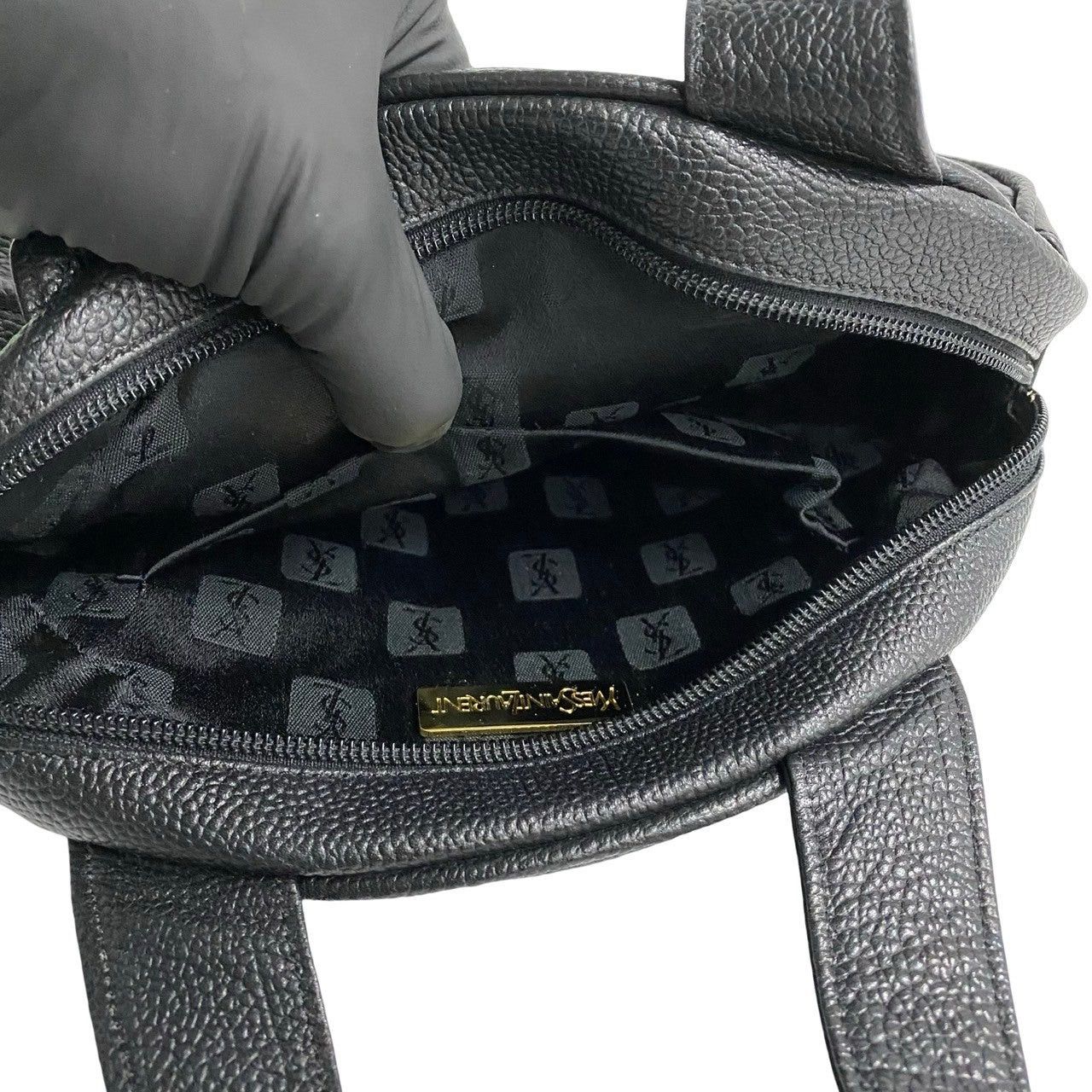 Yves Saint Laurent Yves Saint Laurent Handbag Black Leather Size ONE SIZE - 9 Thumbnail