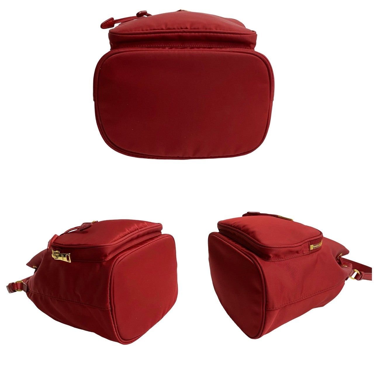 Prada Prada Shoulder Bag Red Leather Size ONE SIZE - 6 Thumbnail