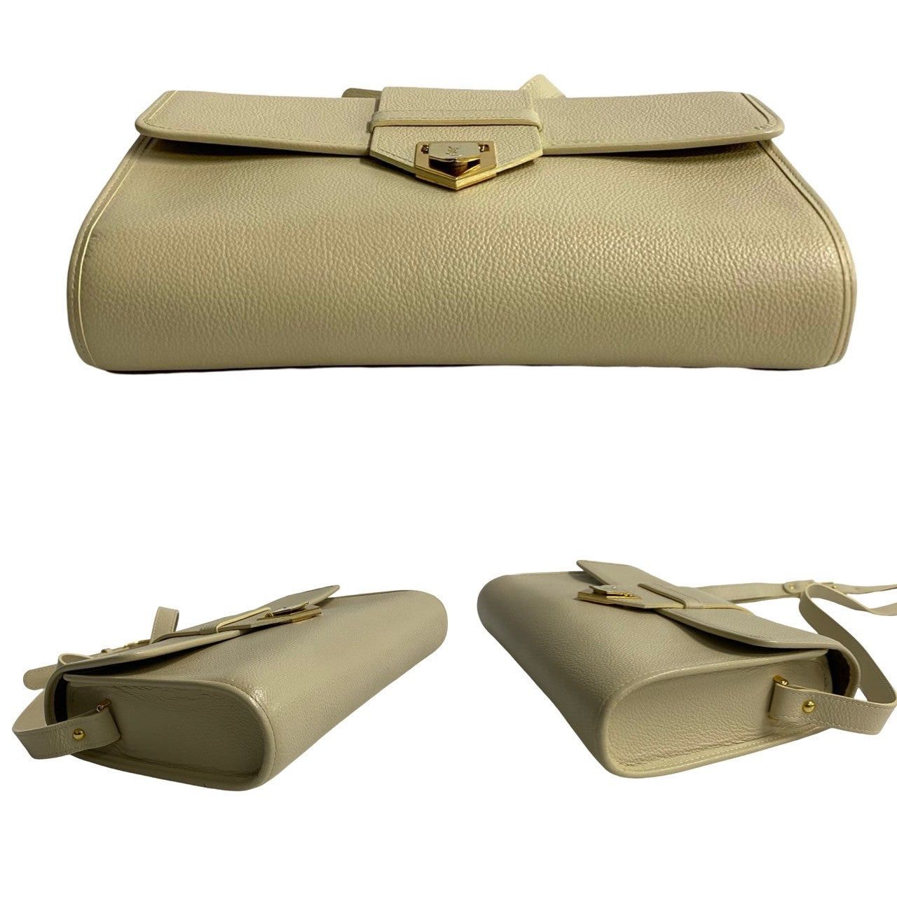 Yves Saint Laurent Yves Saint Laurent Shoulder Bag White Leather Size ONE SIZE - 6 Thumbnail