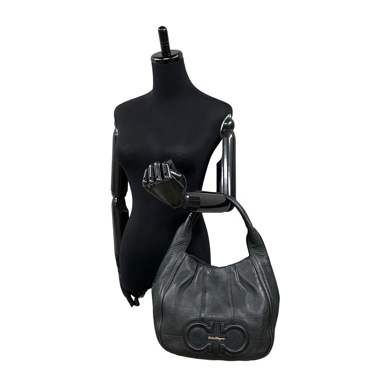 Salvatore Ferragamo Salvatore Ferragamo Handbag Black Leather Size ONE SIZE - 2 Thumbnail