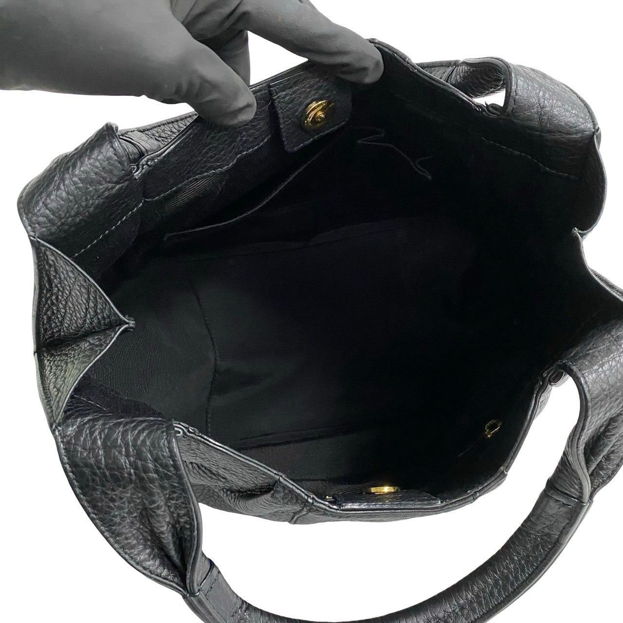 Salvatore Ferragamo Salvatore Ferragamo Handbag Black Leather Size ONE SIZE - 8 Thumbnail