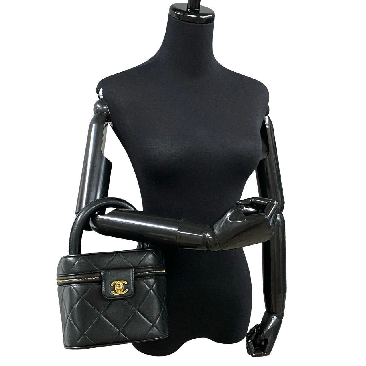 Chanel Chanel Handbag Black Leather Size ONE SIZE - 2 Thumbnail