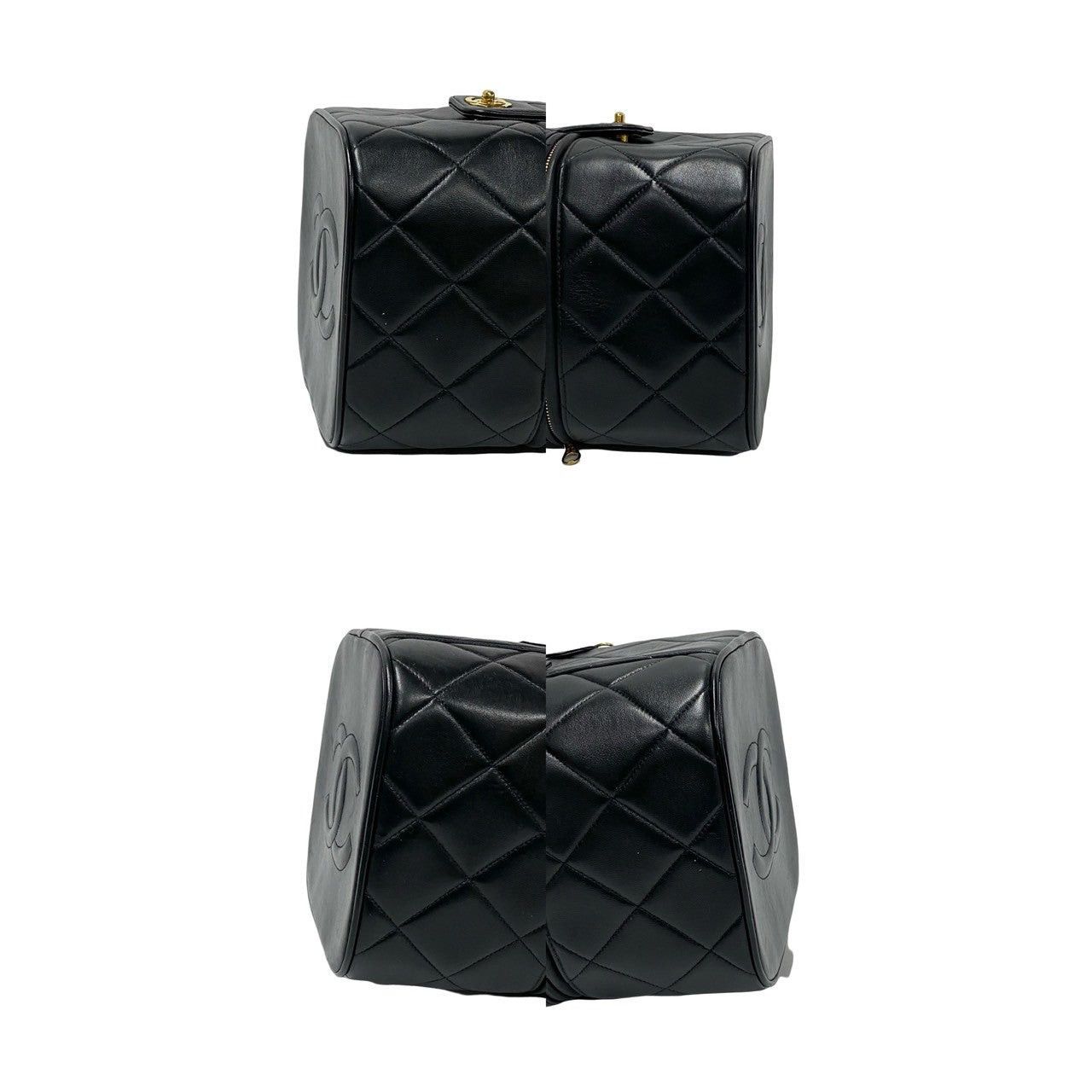 Chanel Chanel Handbag Black Leather Size ONE SIZE - 7 Thumbnail