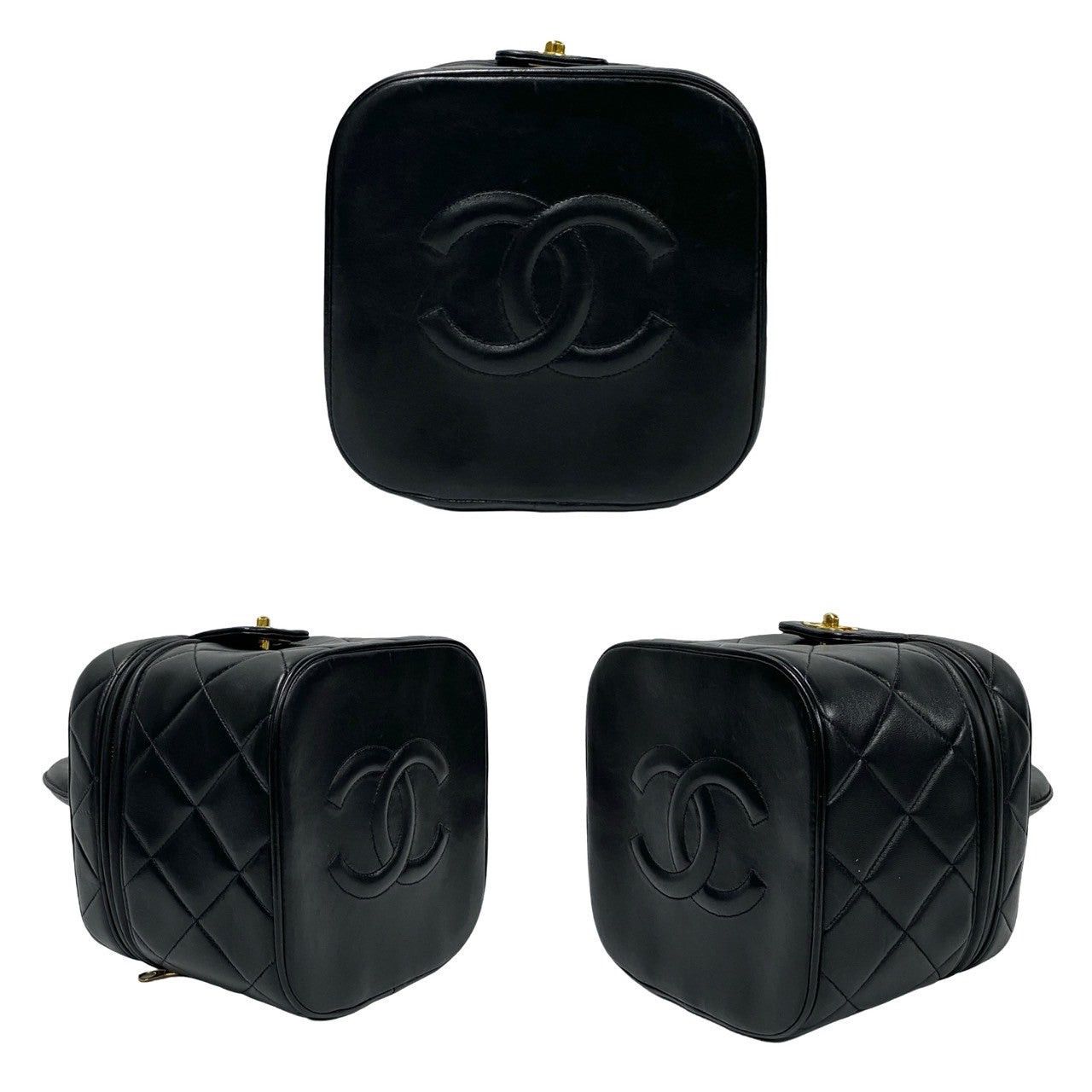 Chanel Chanel Handbag Black Leather Size ONE SIZE - 6 Thumbnail
