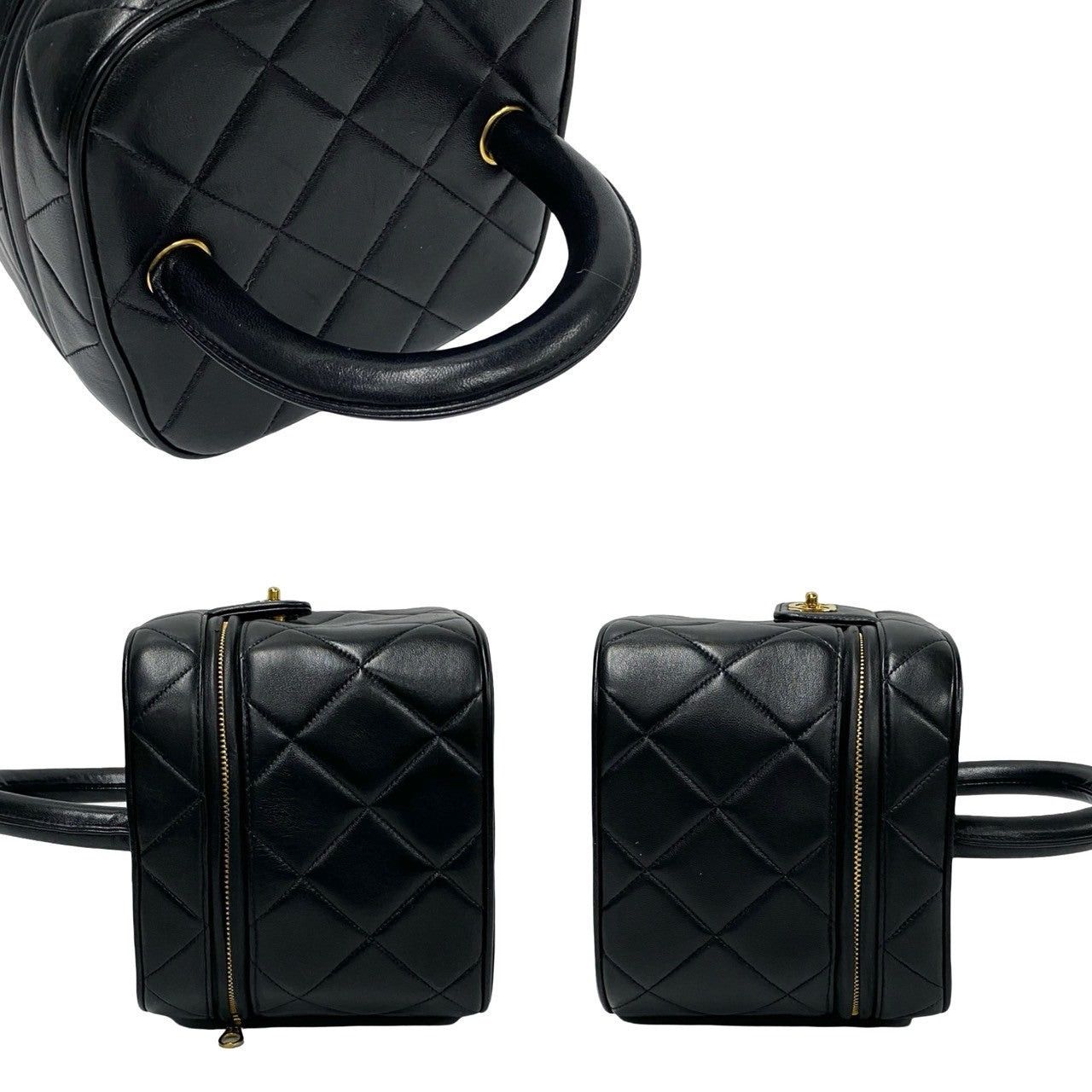 Chanel Chanel Handbag Black Leather Size ONE SIZE - 5 Thumbnail